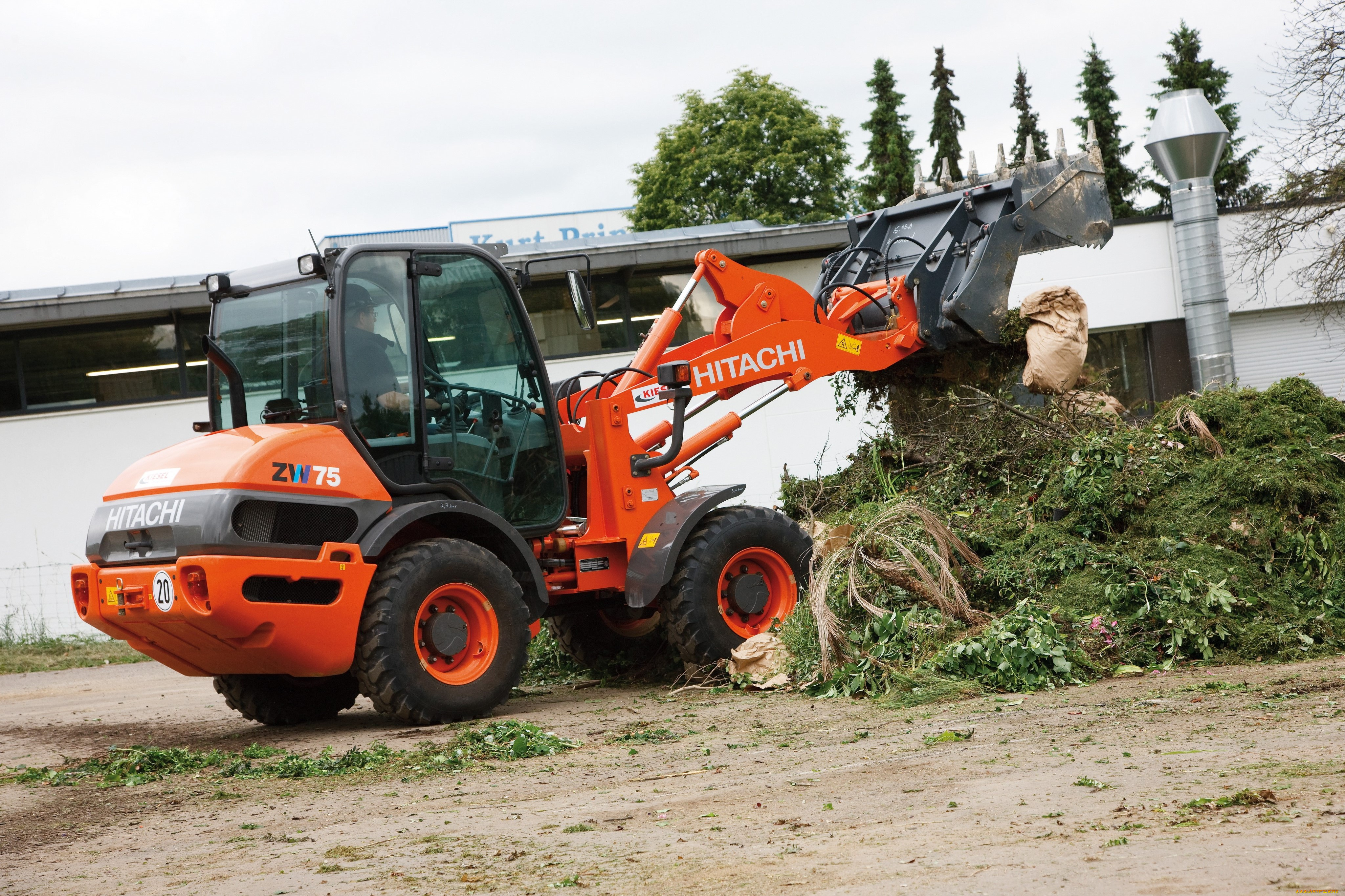 техника, фронтальные, погрузчики, hitachi