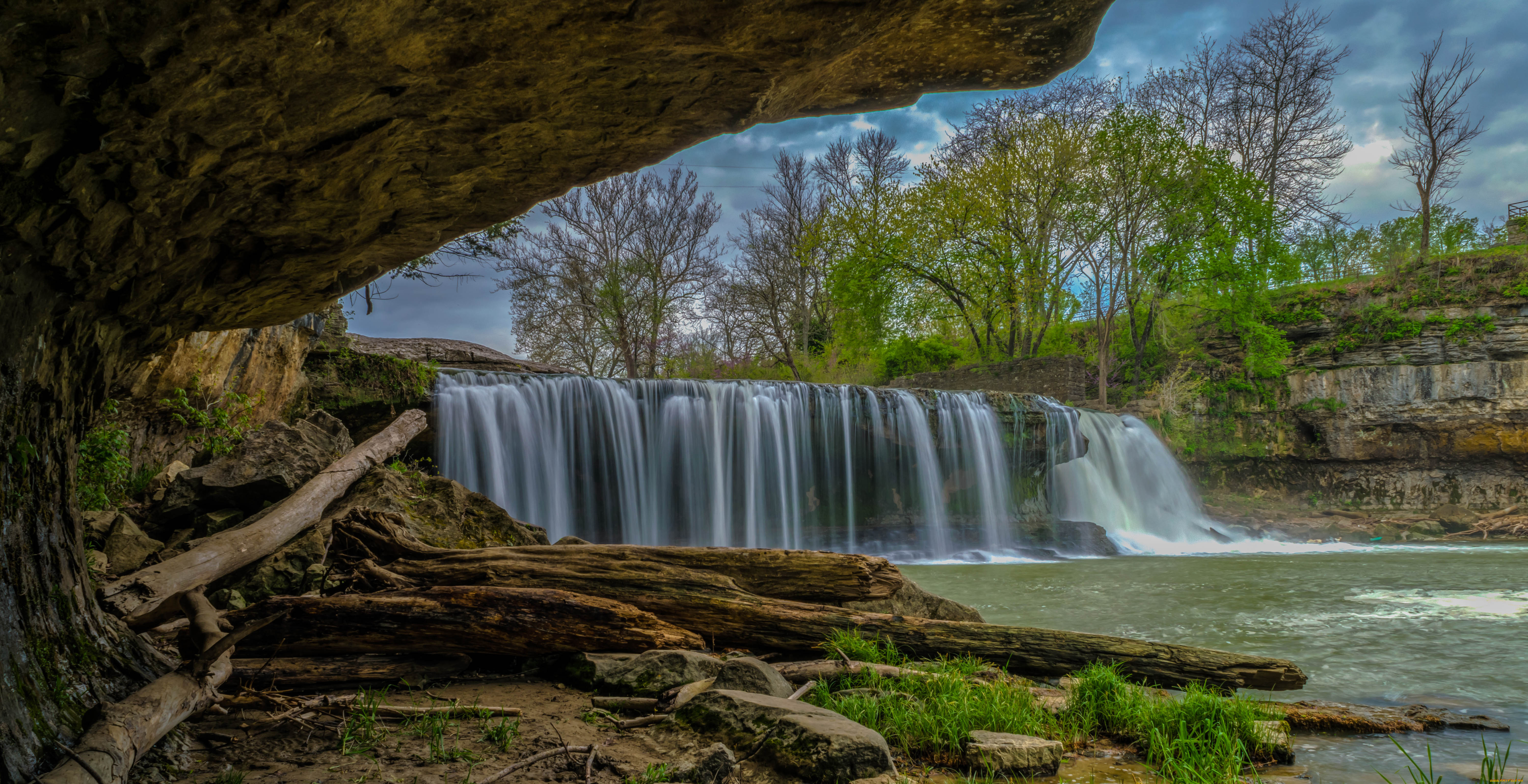 природа, водопады, простор