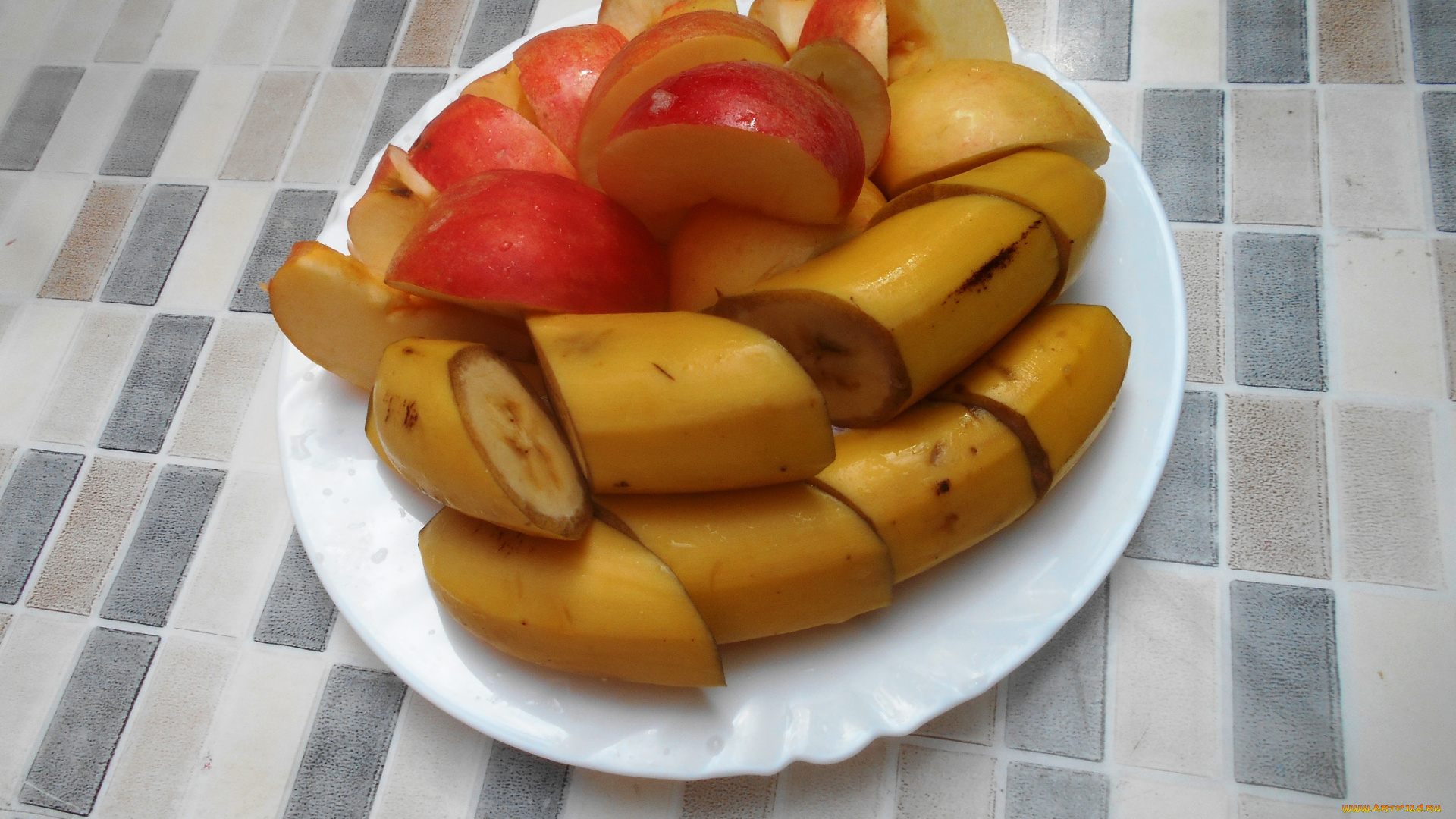 еда, бананы, яблоки