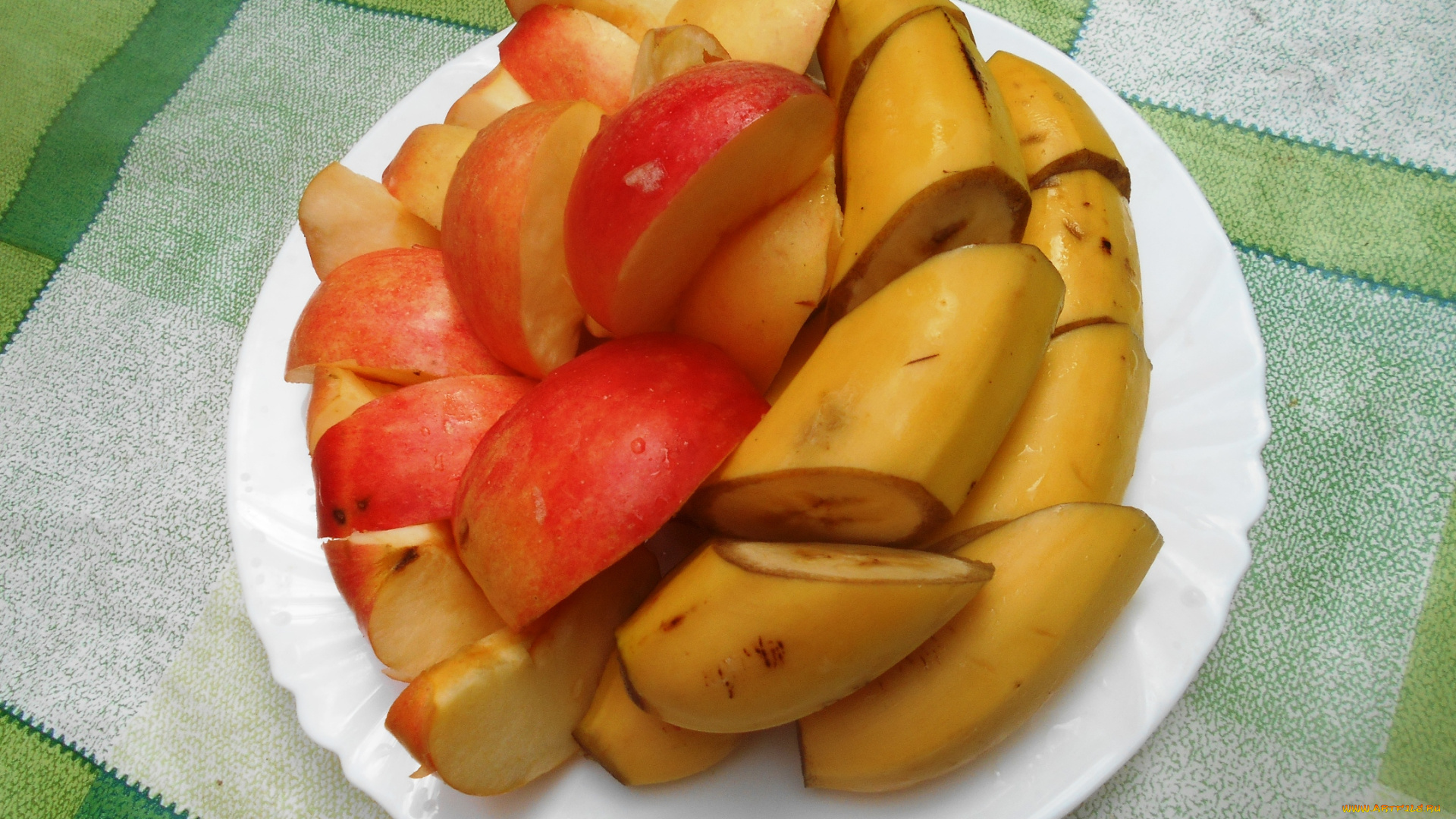 еда, бананы, яблоки