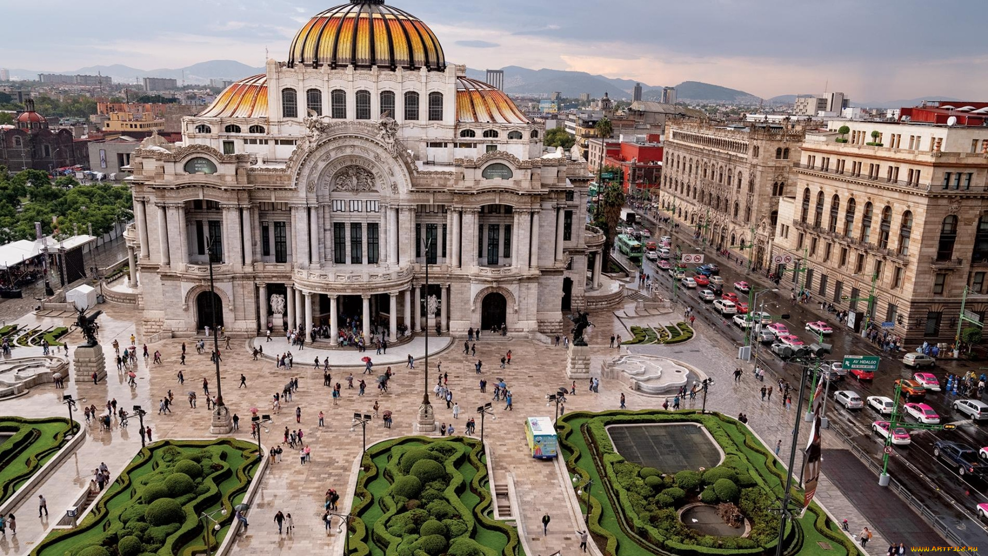 мехико, города, мехико, , мексика, город, дворец, площадь