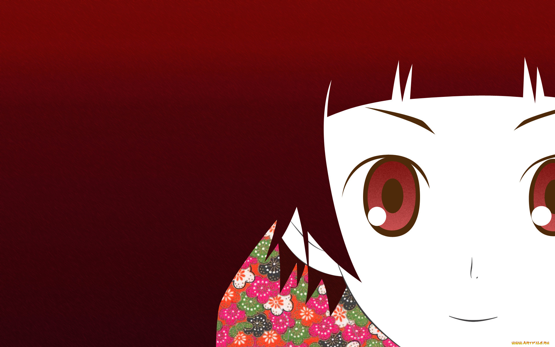 аниме, sayonara, zetsubo, sensei, лицо, девочка