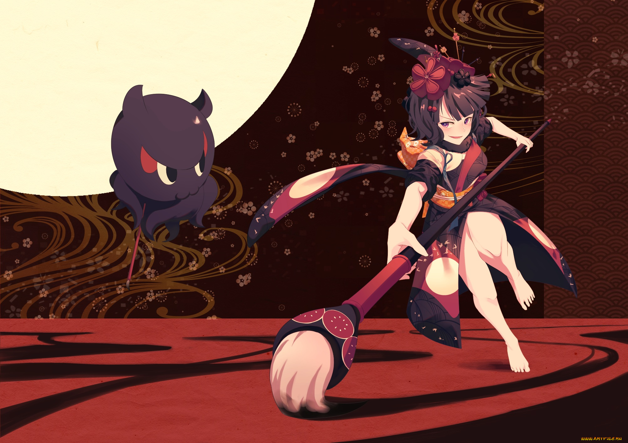 аниме, fate, stay, night, , grand, order, , apocrypha, фон, девушка, взгляд