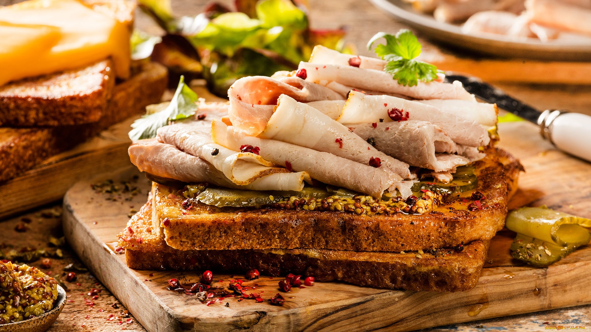 еда, бутерброды, , гамбургеры, , канапе, сэндвич, с, бужениной