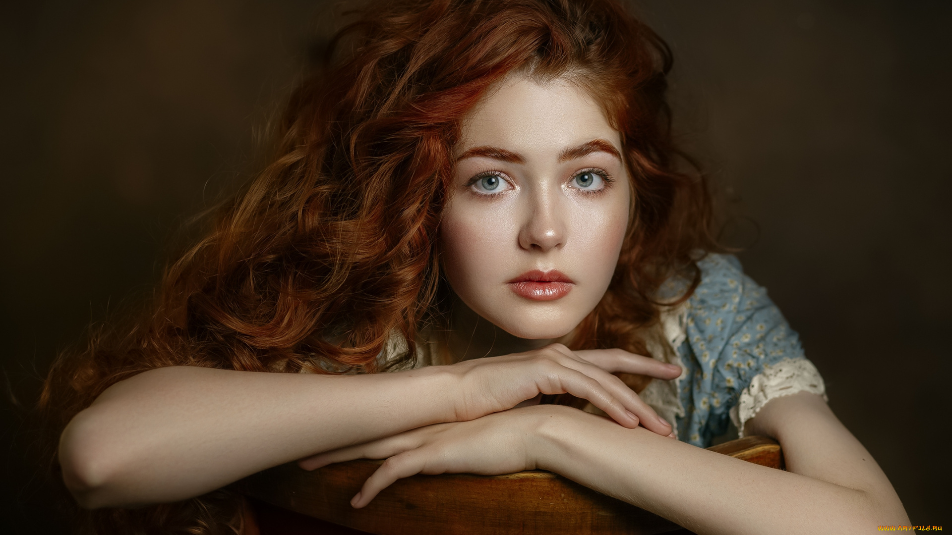 девушки, -, лица, , портреты, рыженькая