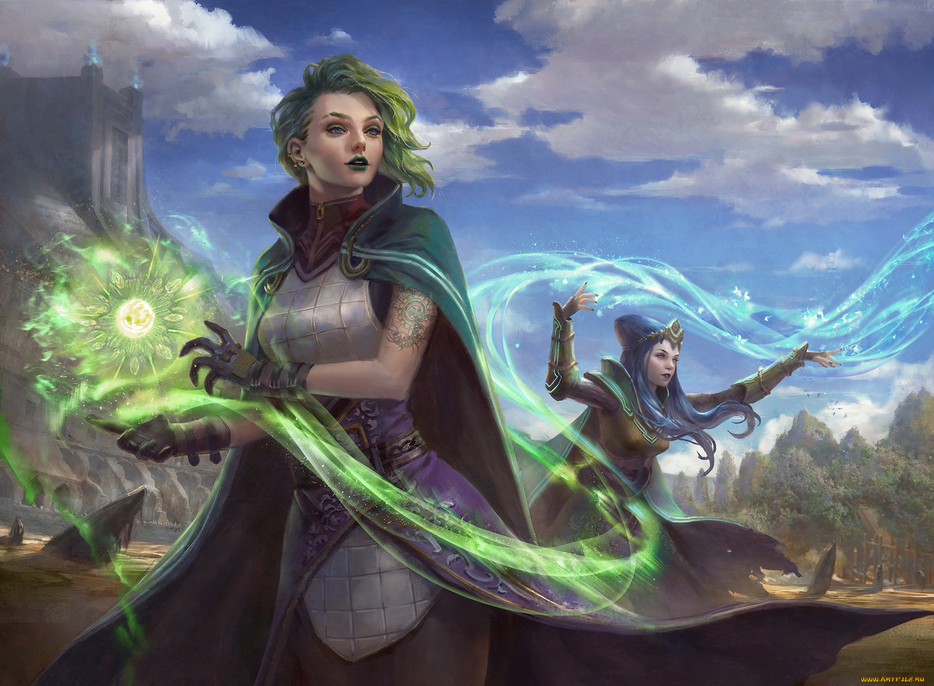 фэнтези, маги, , волшебники, девушки, магия