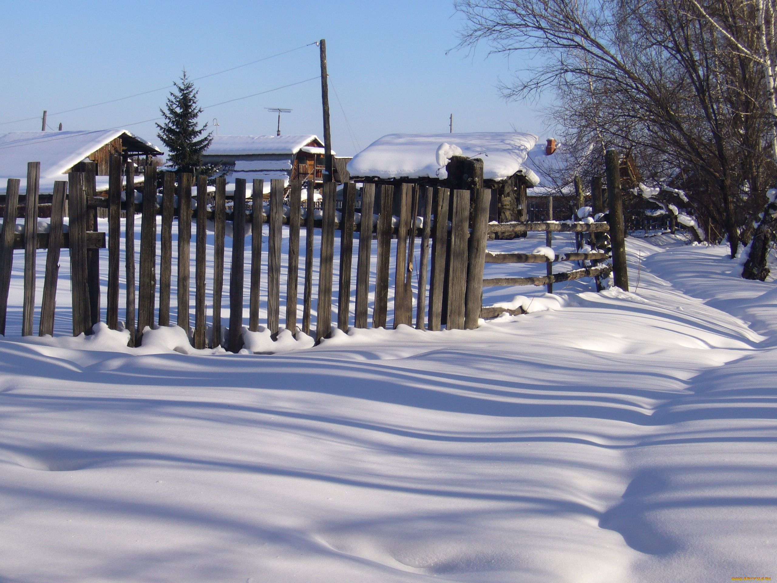 зима, природа