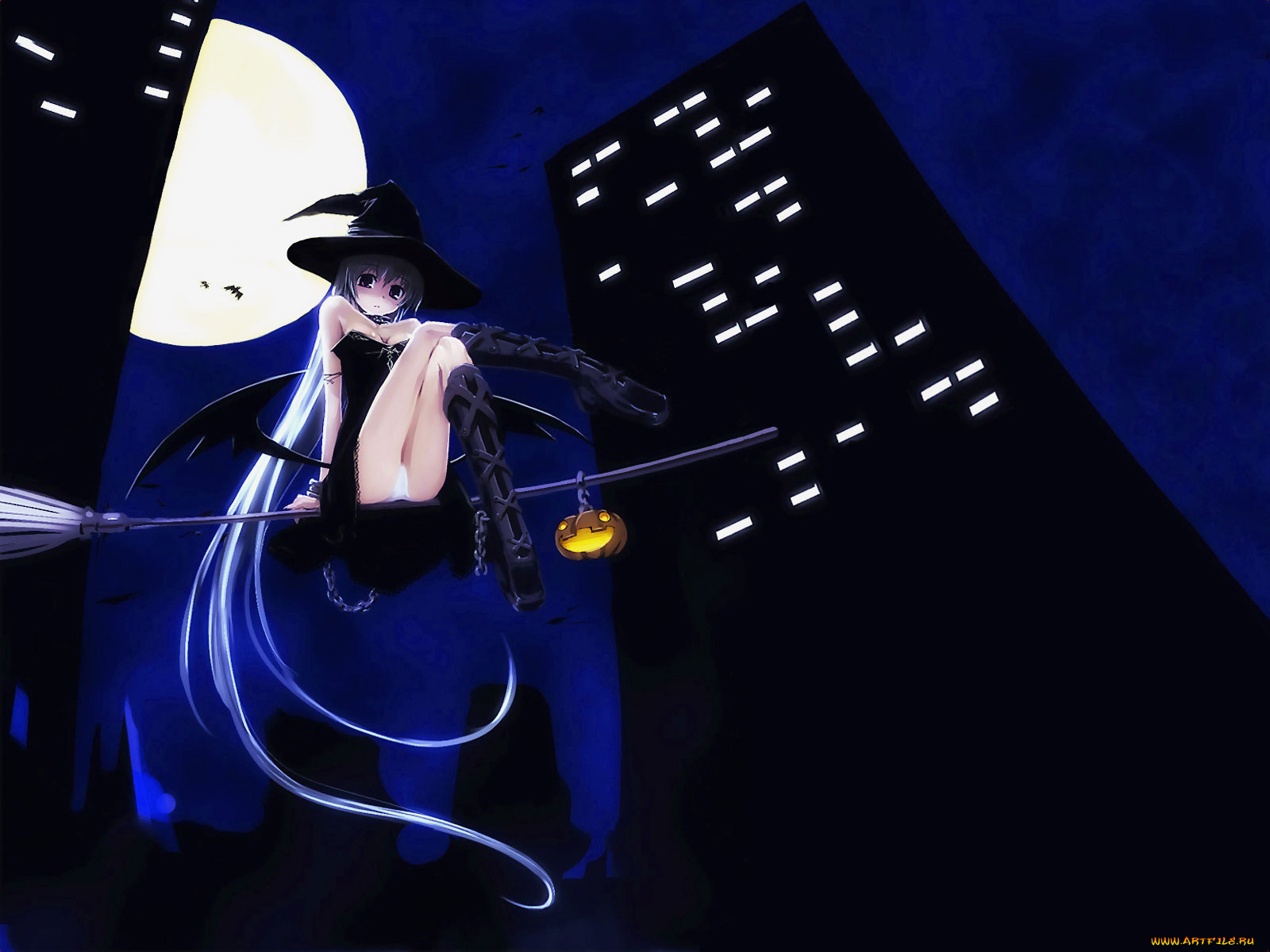 аниме, halloween, magic