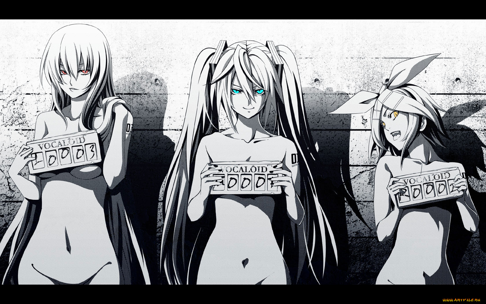 аниме, vocaloid, hatsune, miku, megurine, luka, kagamine, rin, ism