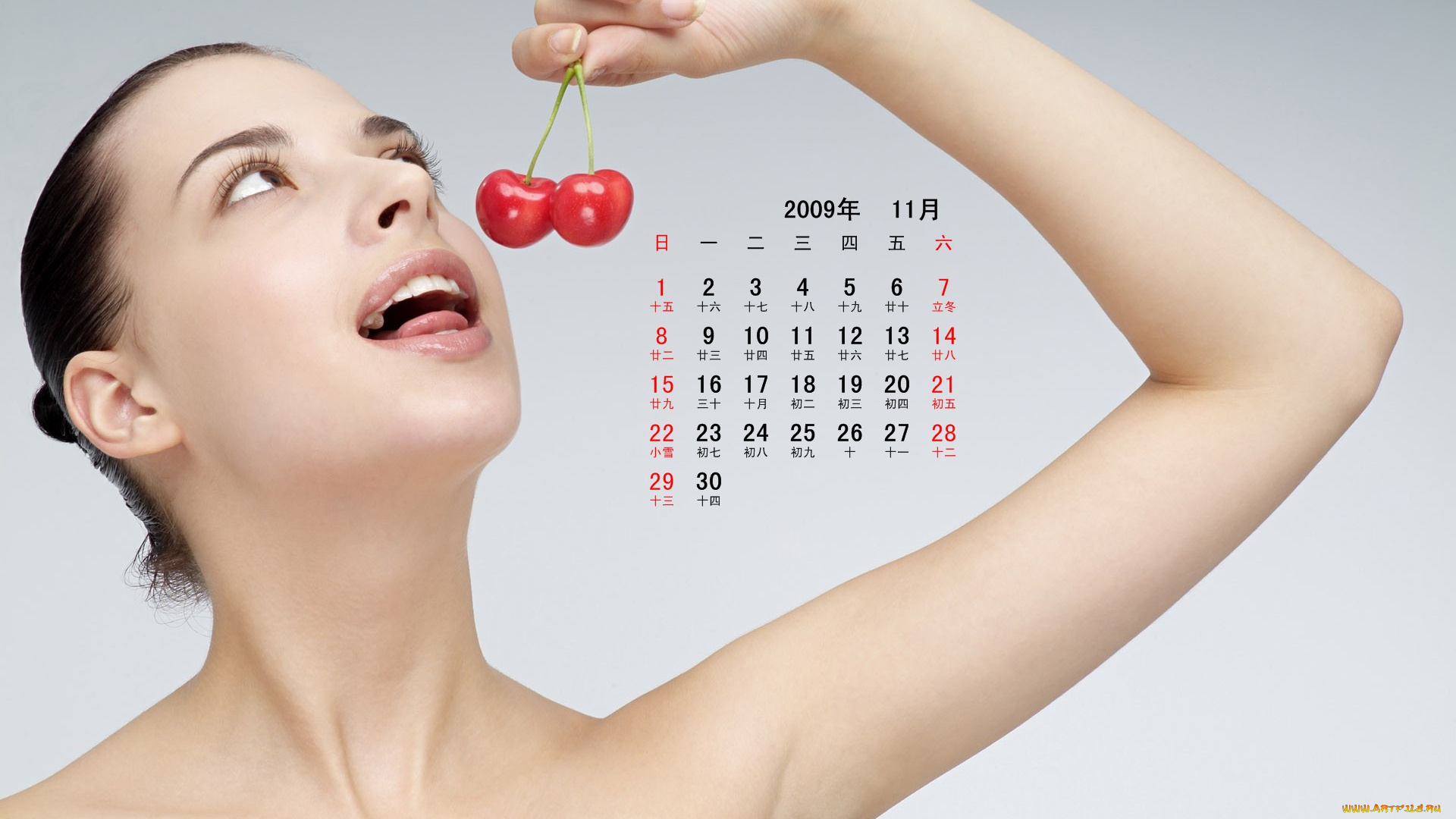 календари, девушки