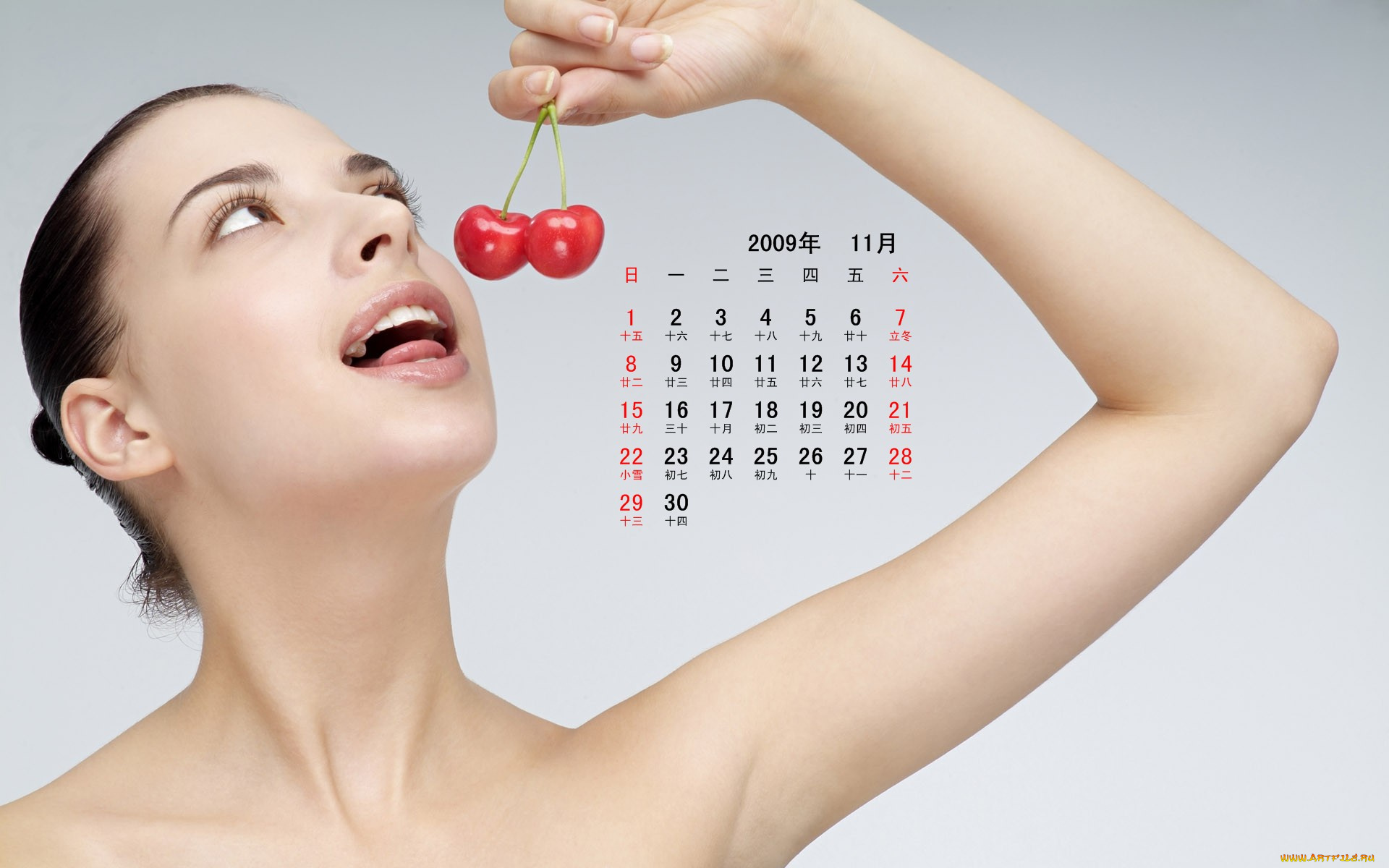 календари, девушки