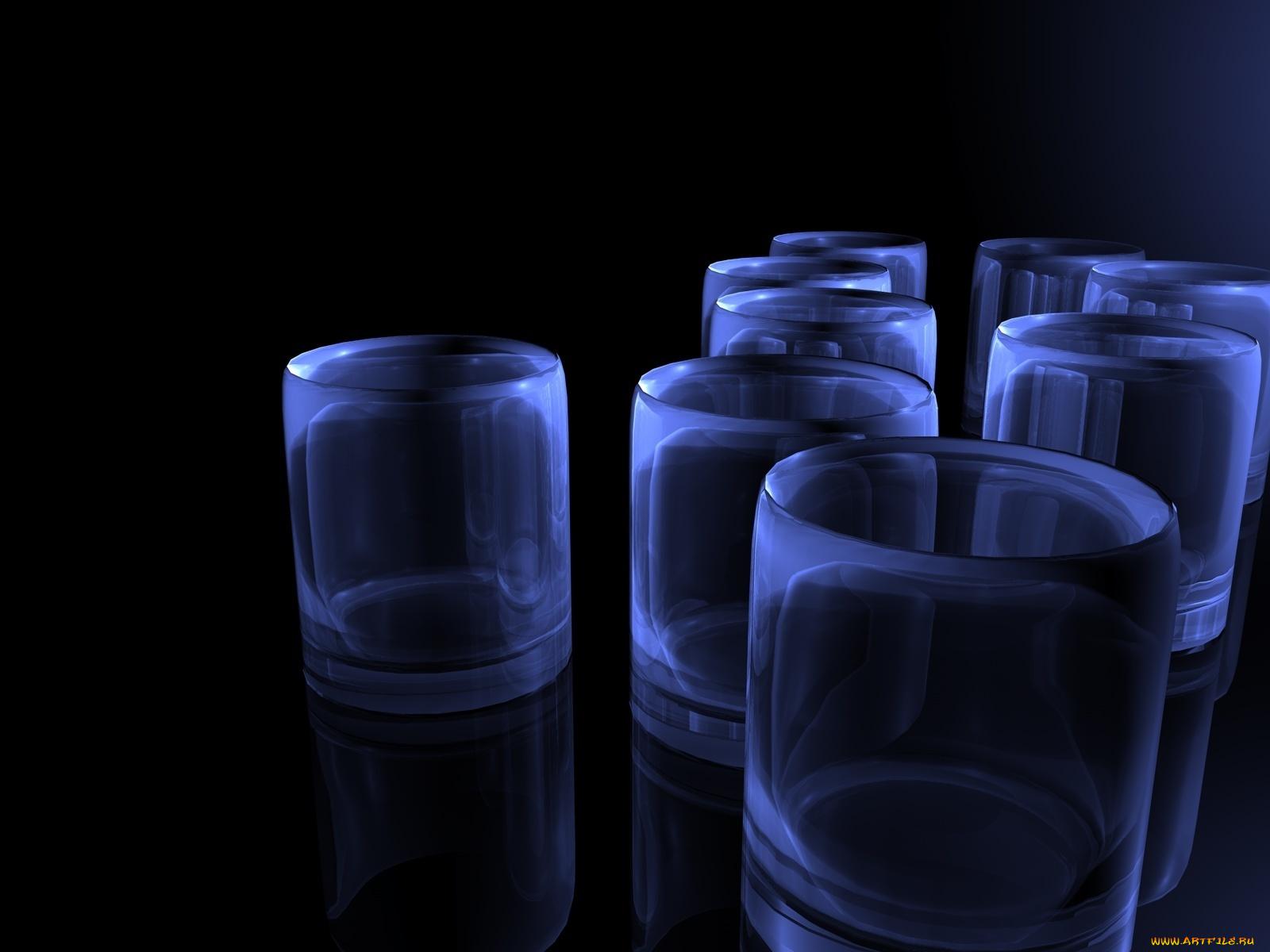 3д, графика, другое, посуда, стакан, бокал