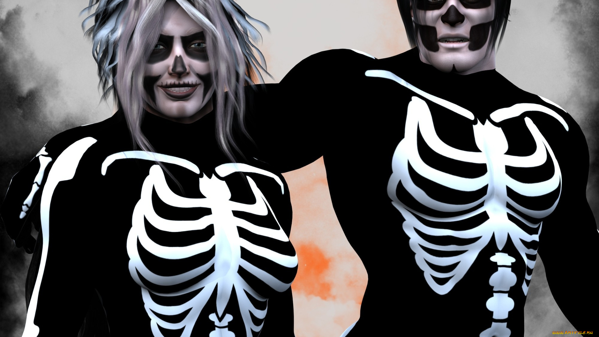 3д, графика, horror, ужас, существа