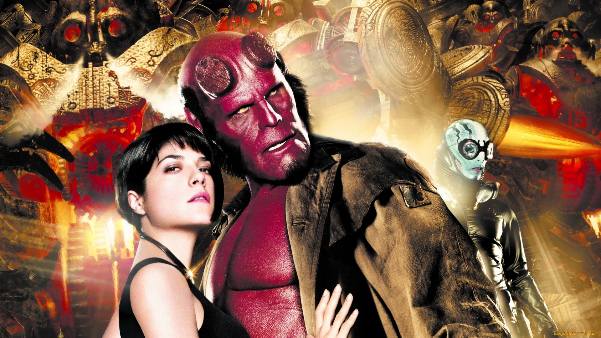 hellboy, the, golden, army, кино, фильмы, selma, blair, doug, jones, ron, perlman, liz, sherman, abe, sapien
