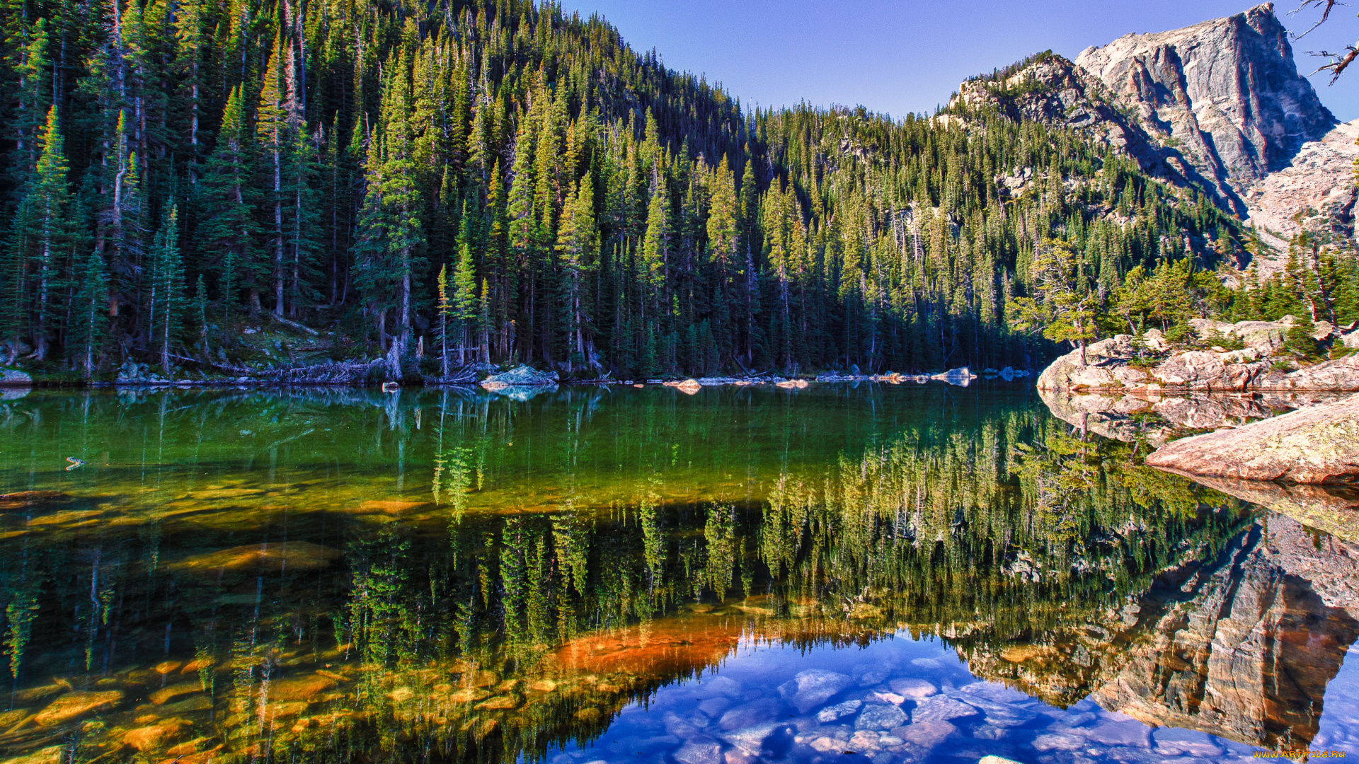 природа, реки, озера, сша, колорадо, hdr