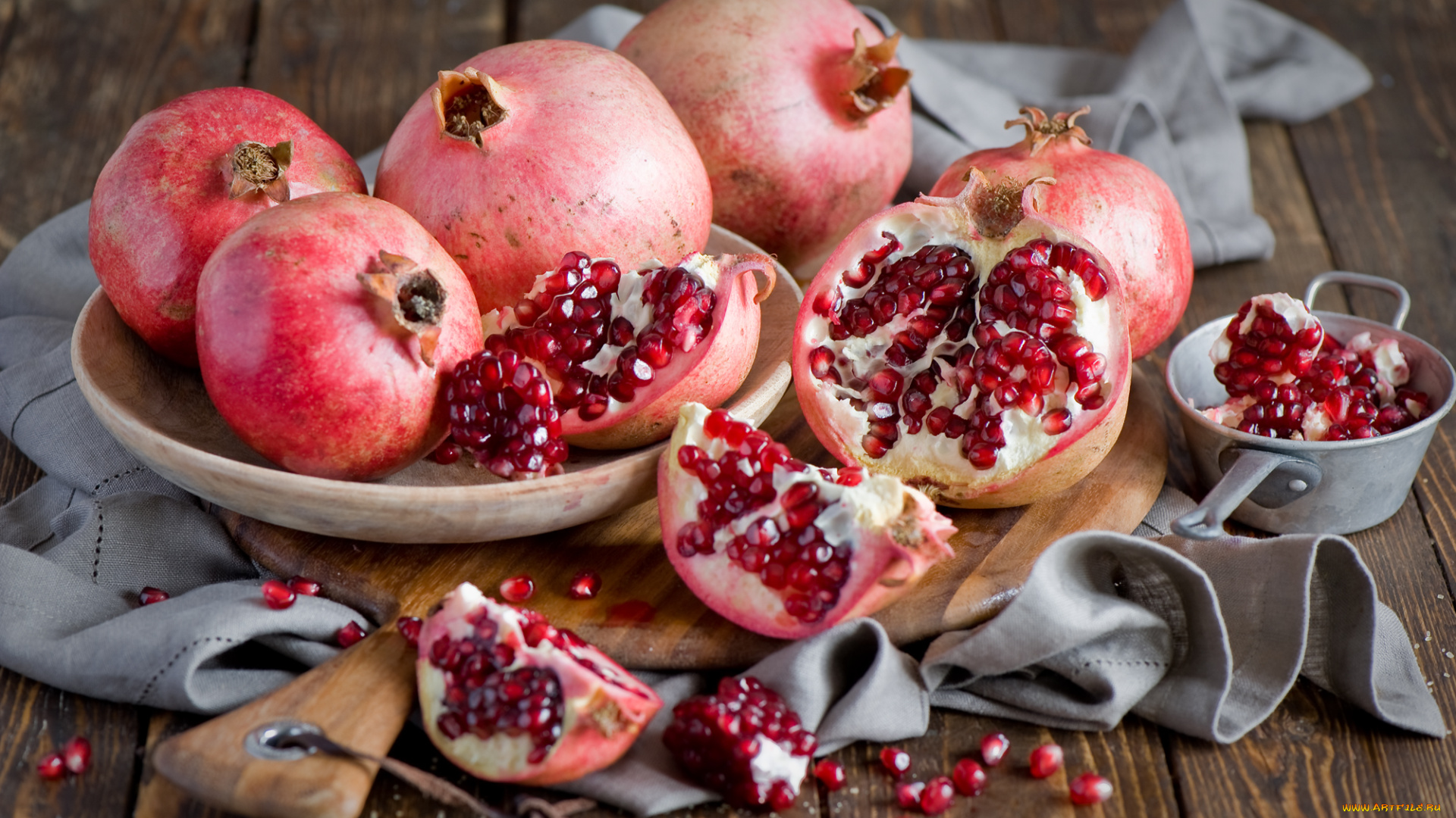 еда, гранат, натюрморт