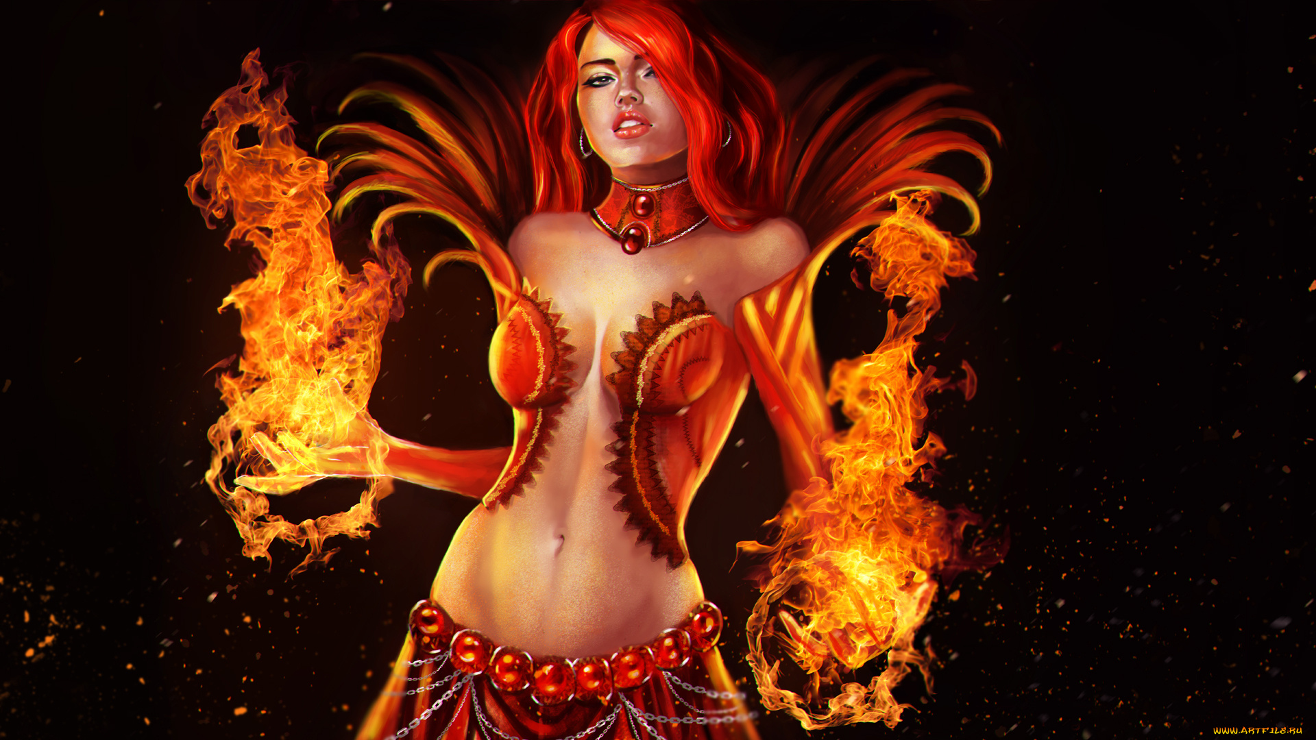 фэнтези, маги, искры, огонь