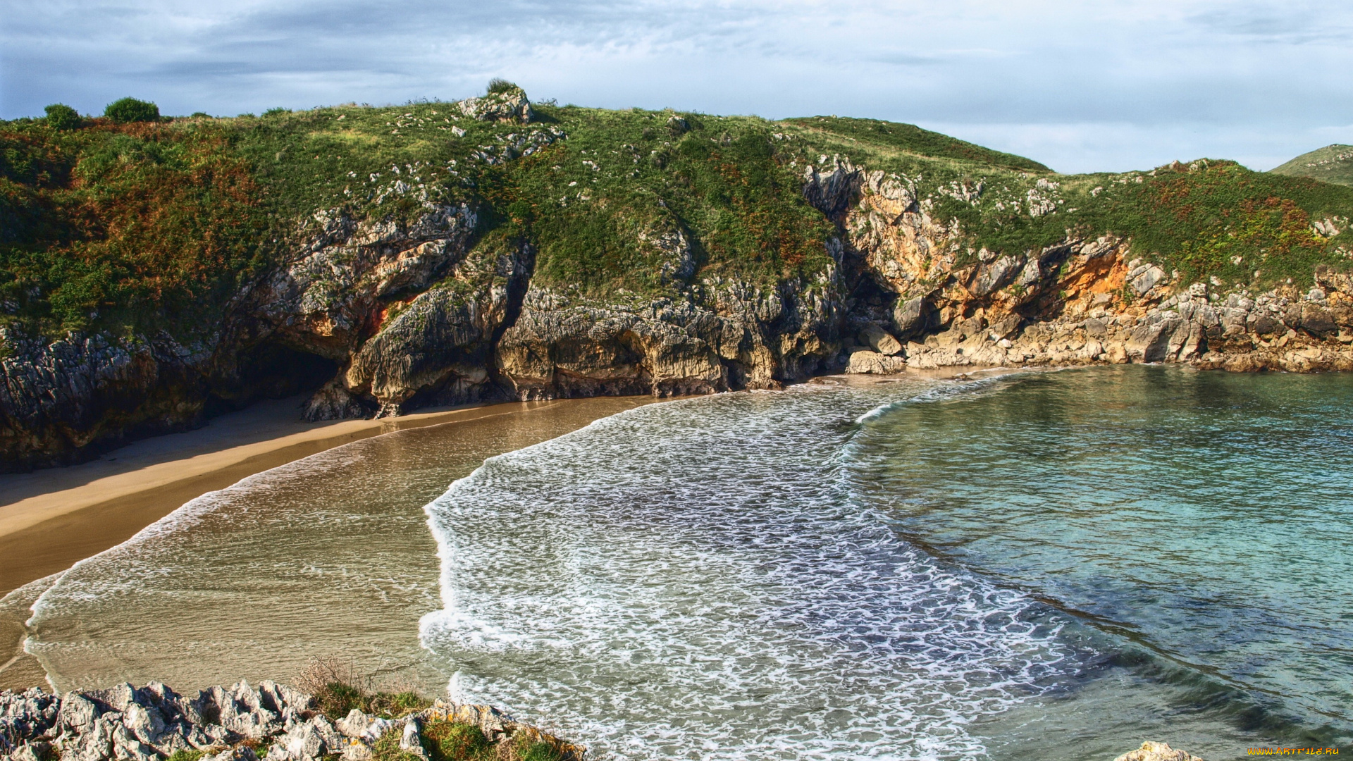 испания, астурия, природа, побережье, море