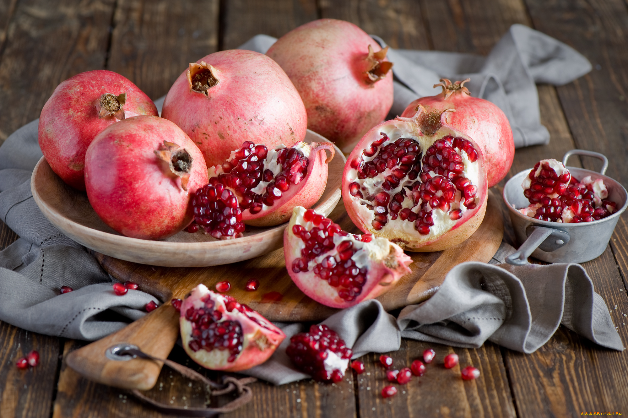 еда, гранат, натюрморт