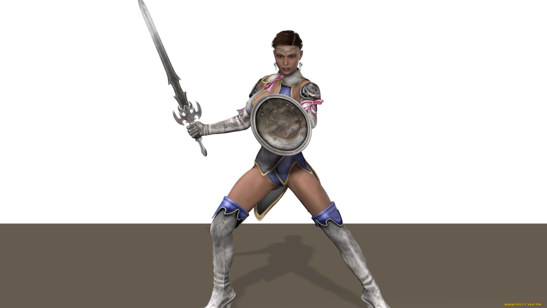3д, графика, амазонки, , amazon, амазонка, щит, меч, воительница, фон, взгляд, девушка