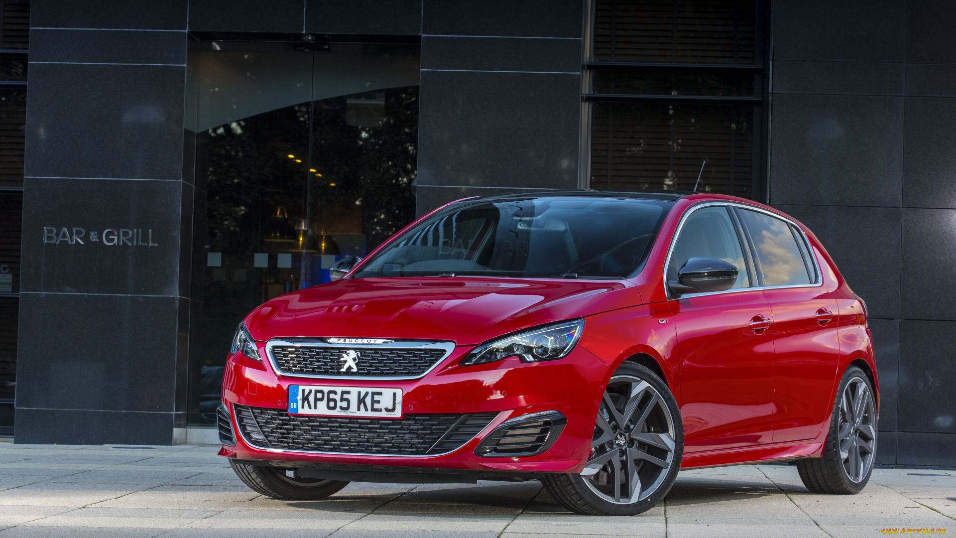 автомобили, peugeot, 308, gti, uk-spec, красный, 2015г