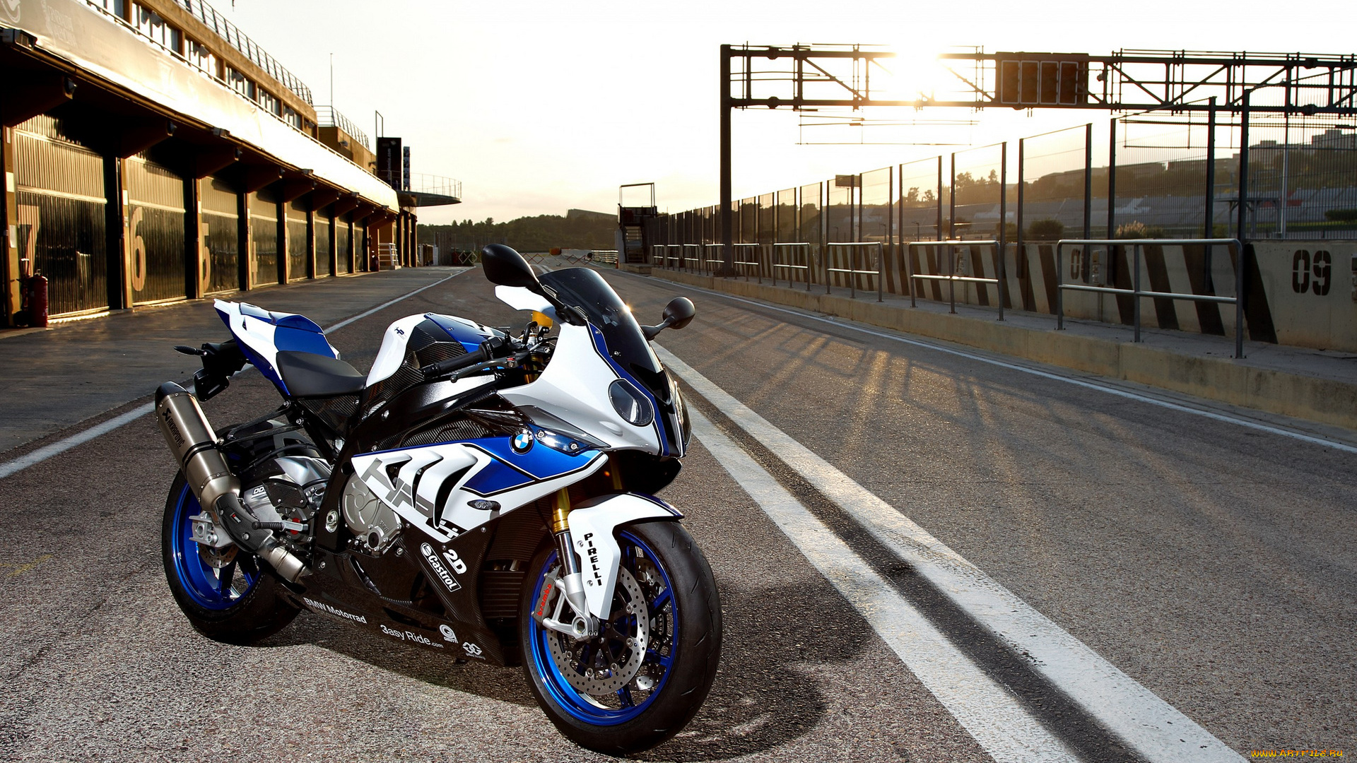 мотоциклы, bmw, hp4, трасса, стадион