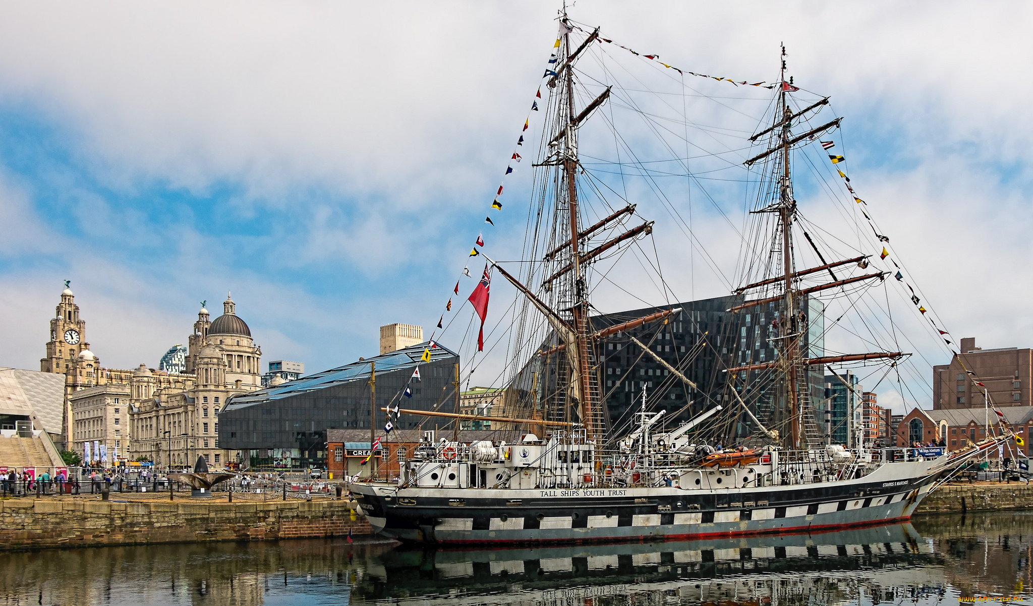 корабли, парусники, паруса, снасти, мачты