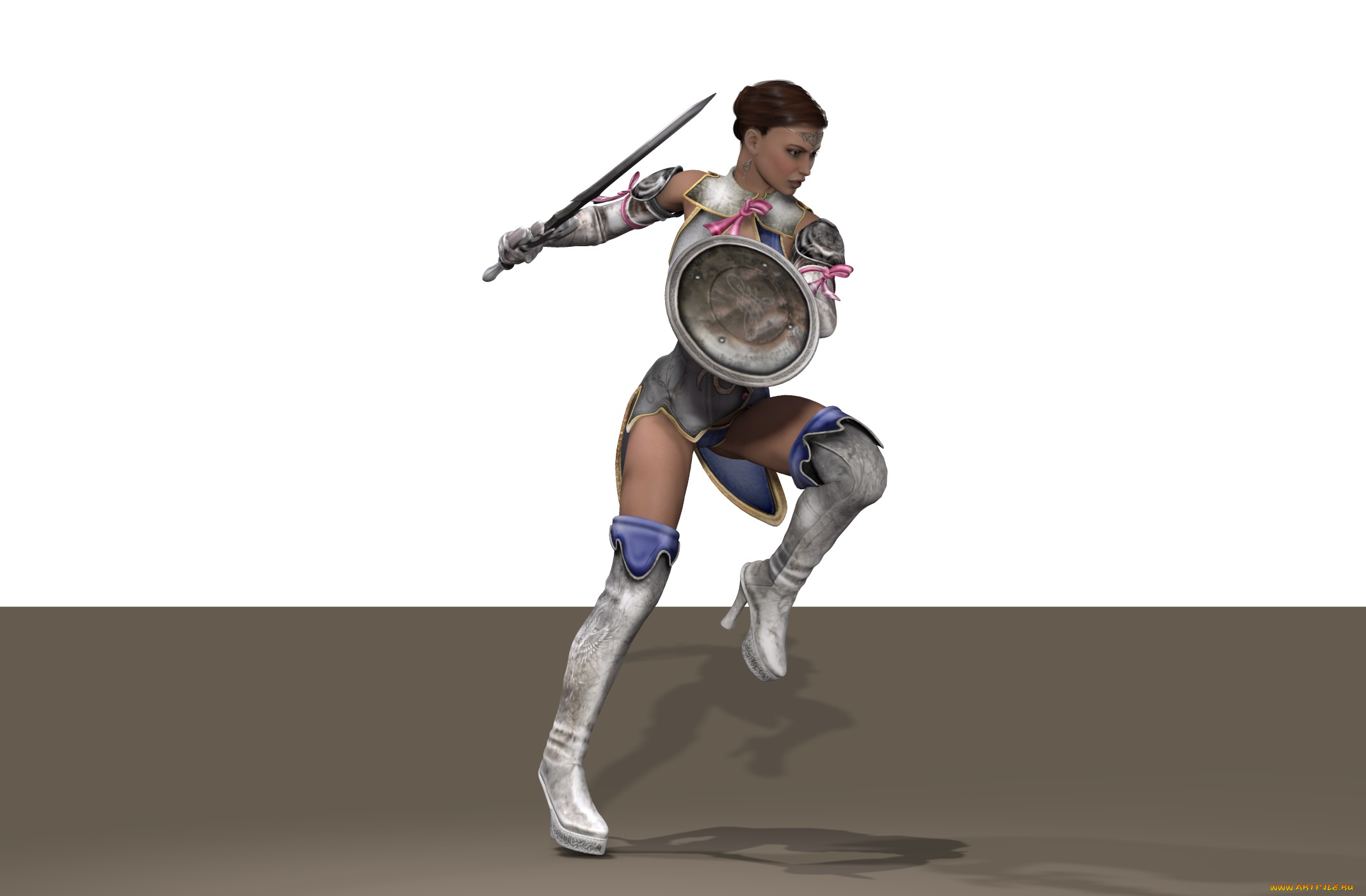 3д, графика, амазонки, , amazon, амазонка, щит, меч, воительница, фон, взгляд, девушка