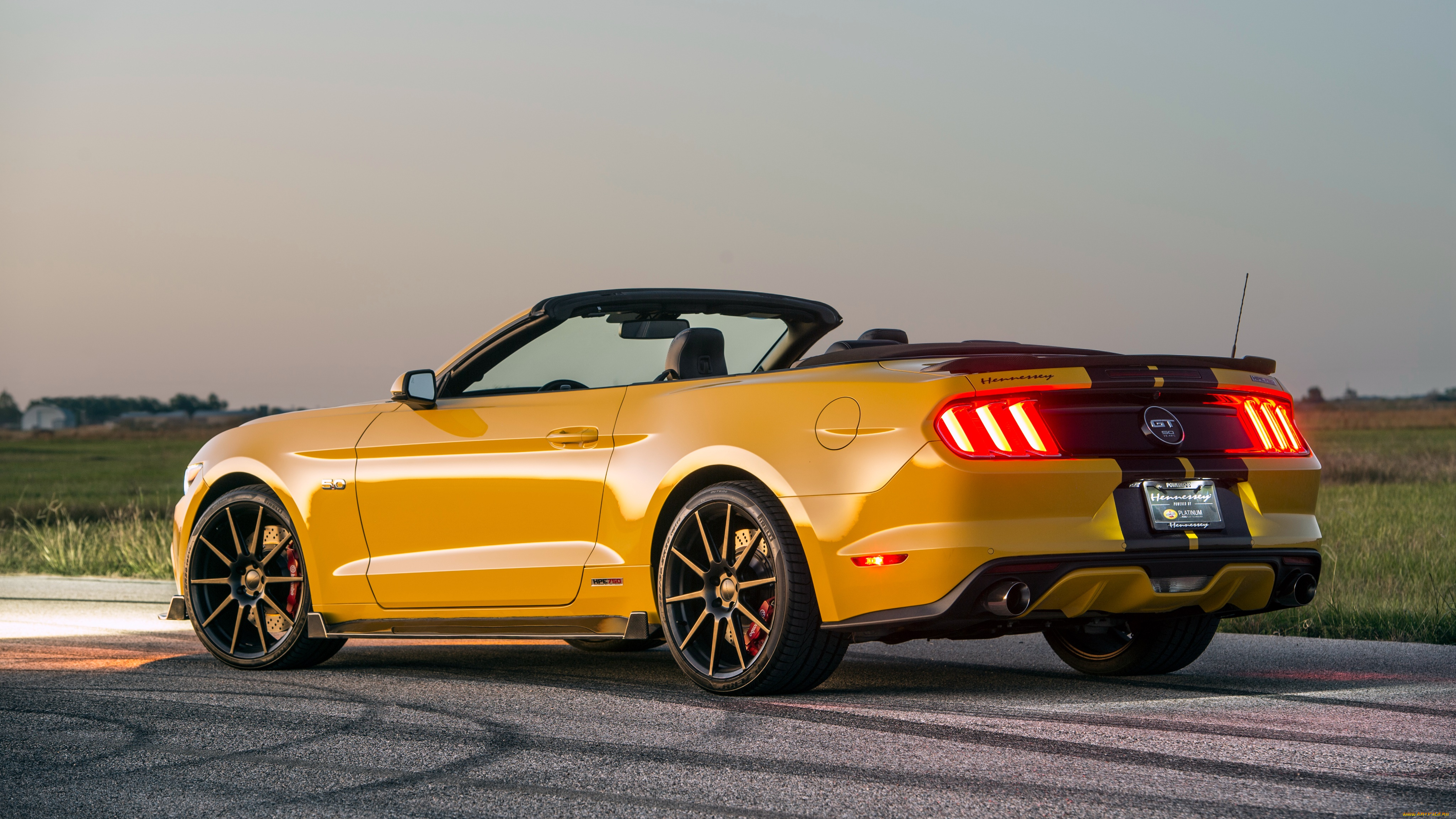 автомобили, mustang, gt, supercharged, hpe750, convertible, hennessey, 2016г