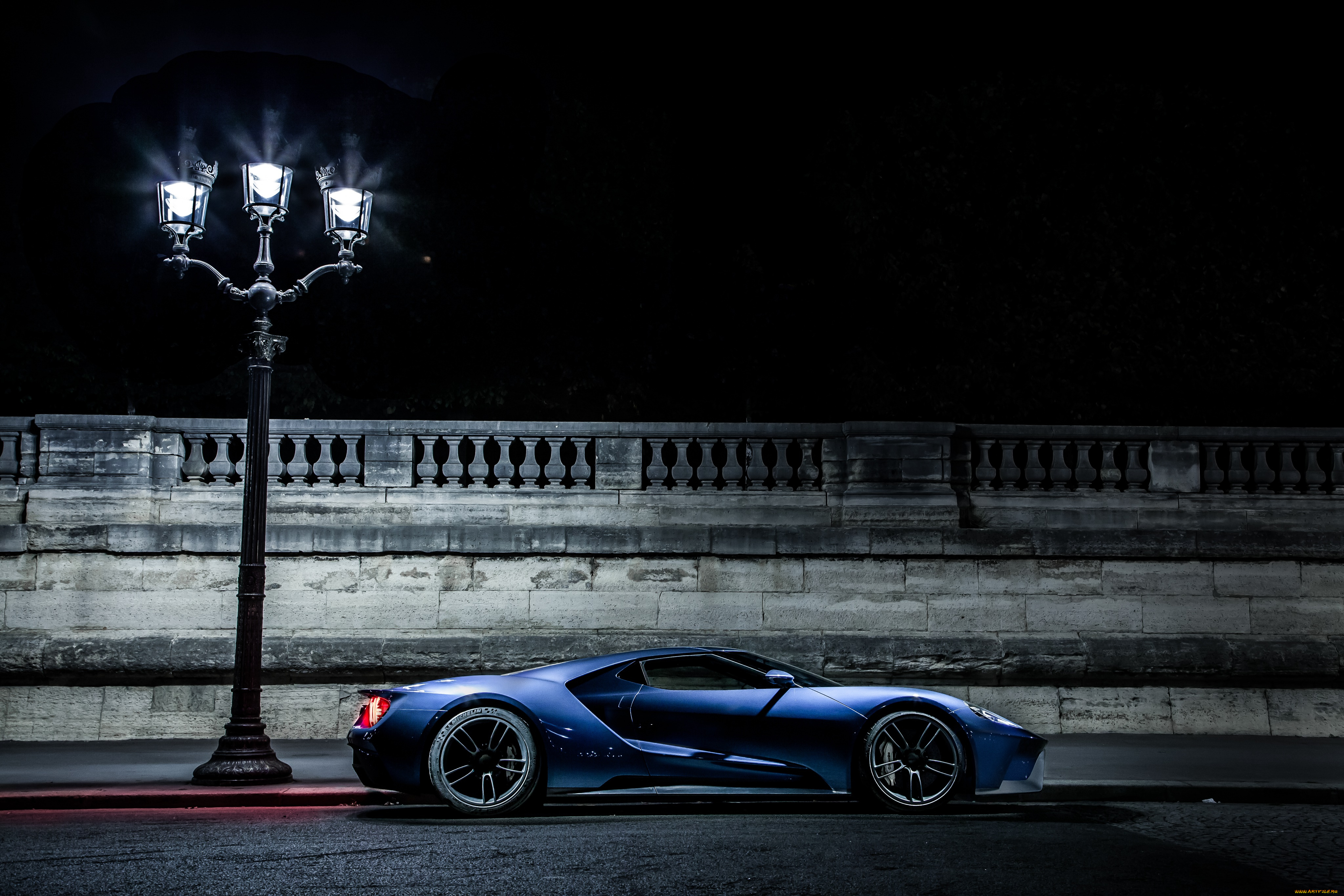 автомобили, ford, concept, gt, синий, 2015г