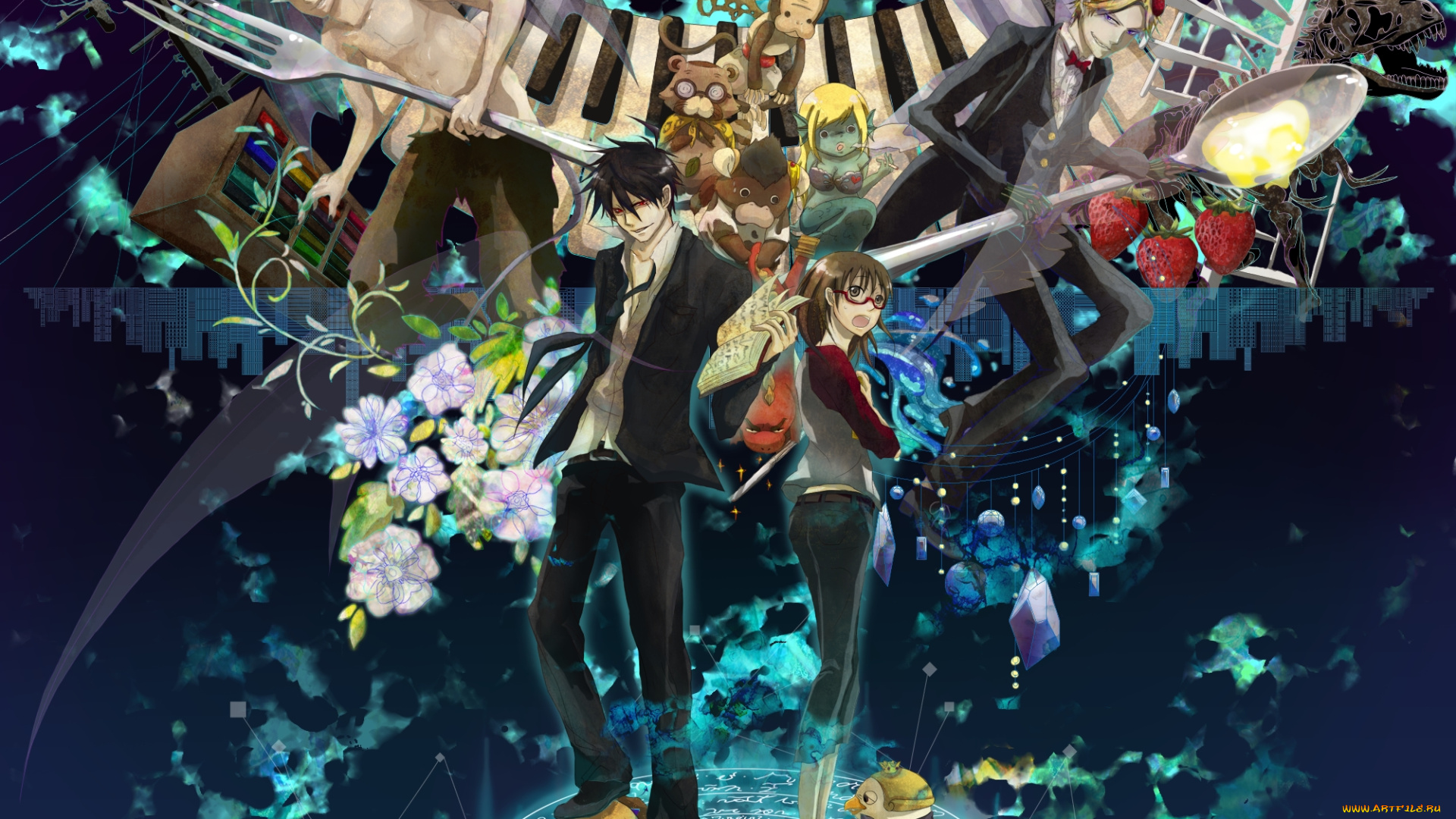 аниме, yondemasuyo, , azazel-san, персонажи