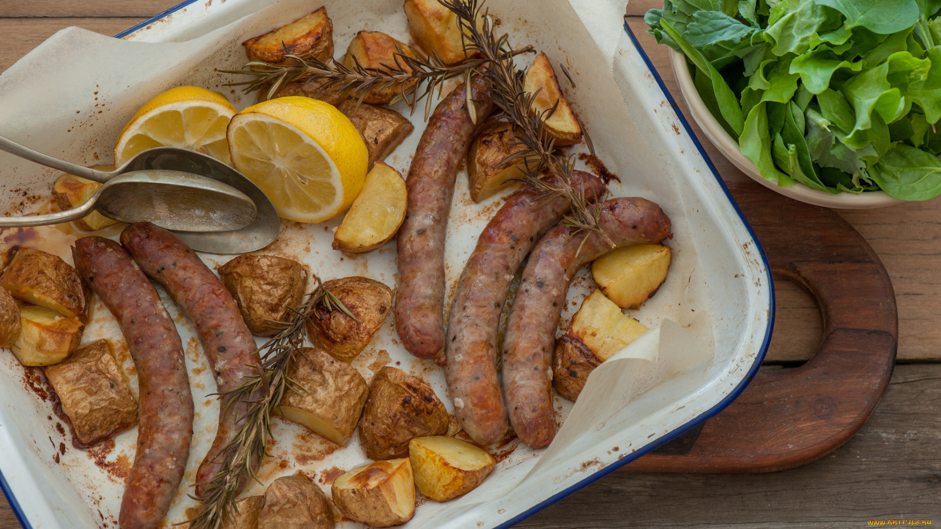 еда, колбасные, изделия, картошка, колбаски