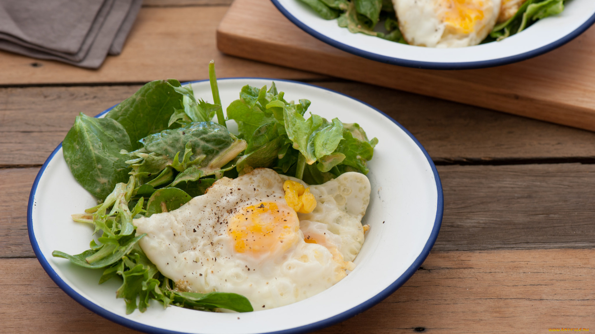 еда, Яичные, блюда, зелень, яичница