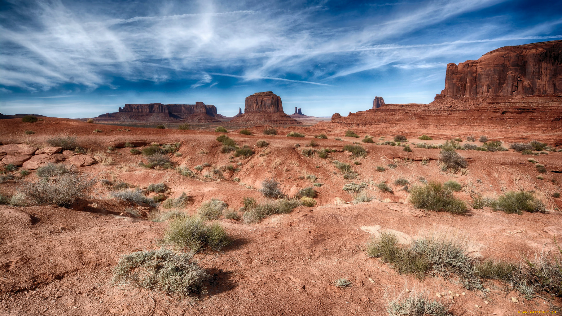 природа, пустыни, простор