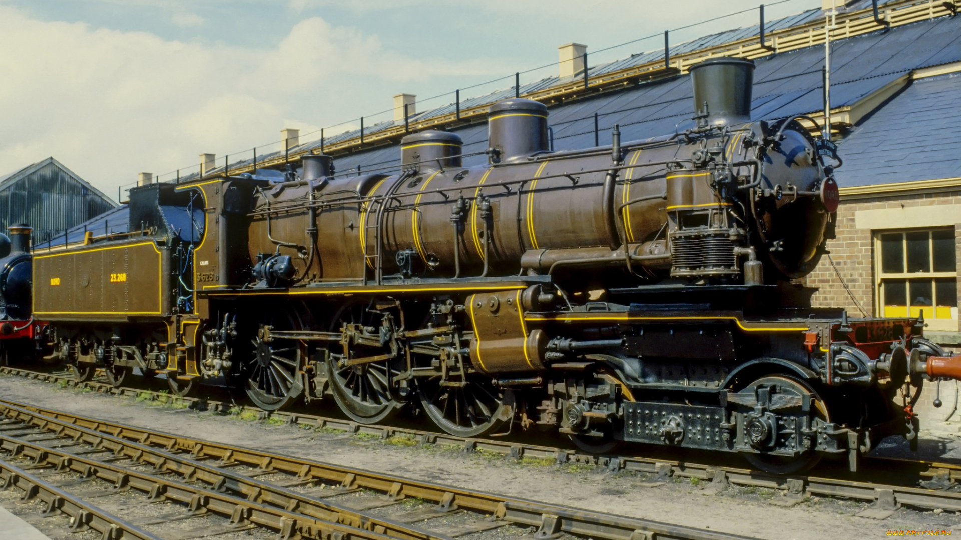 техника, паровозы, рельсы, локомотив, состав