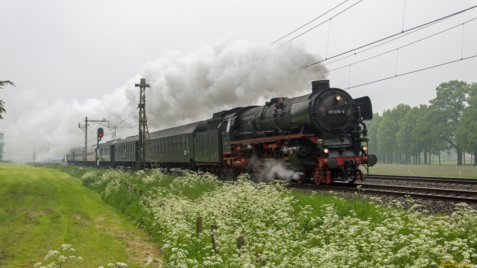 техника, паровозы, состав, локомотив, рельсы