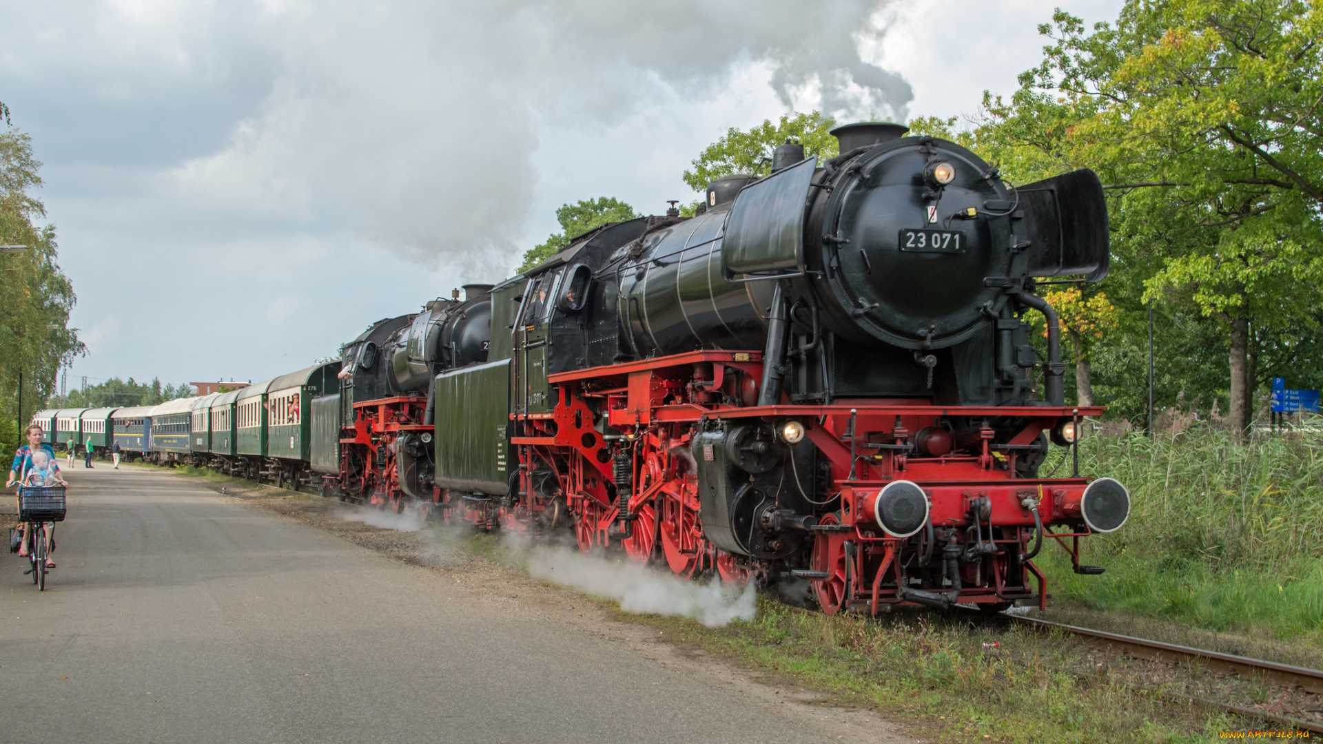 техника, паровозы, состав, локомотив, рельсы