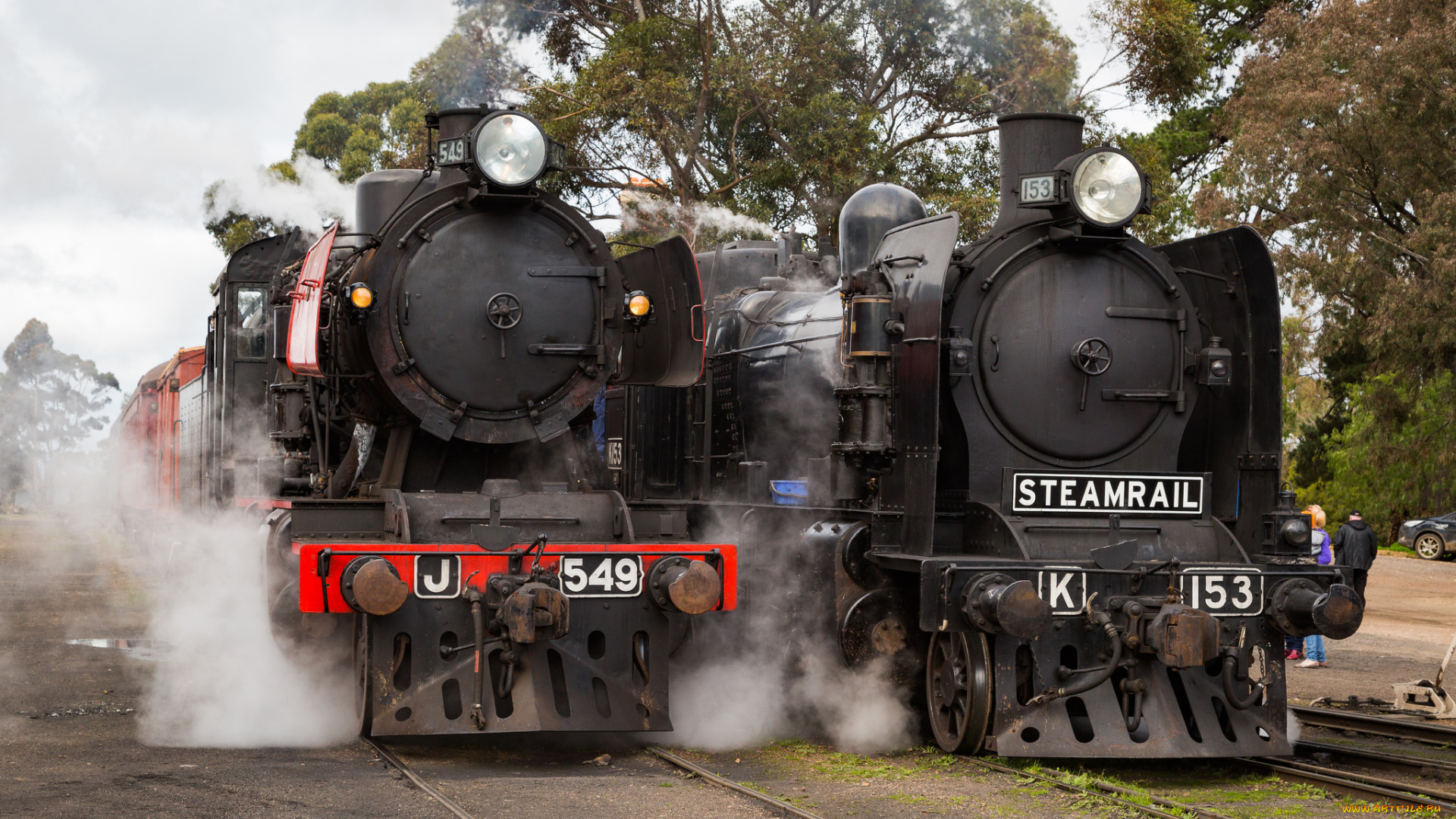 техника, паровозы, состав, локомотив, рельсы