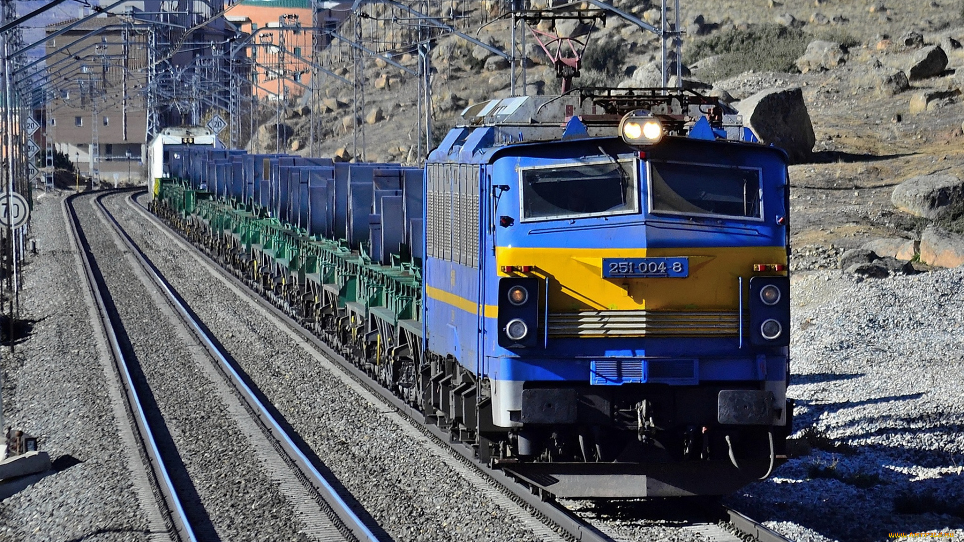 техника, поезда, рельсы, локомотив, состав