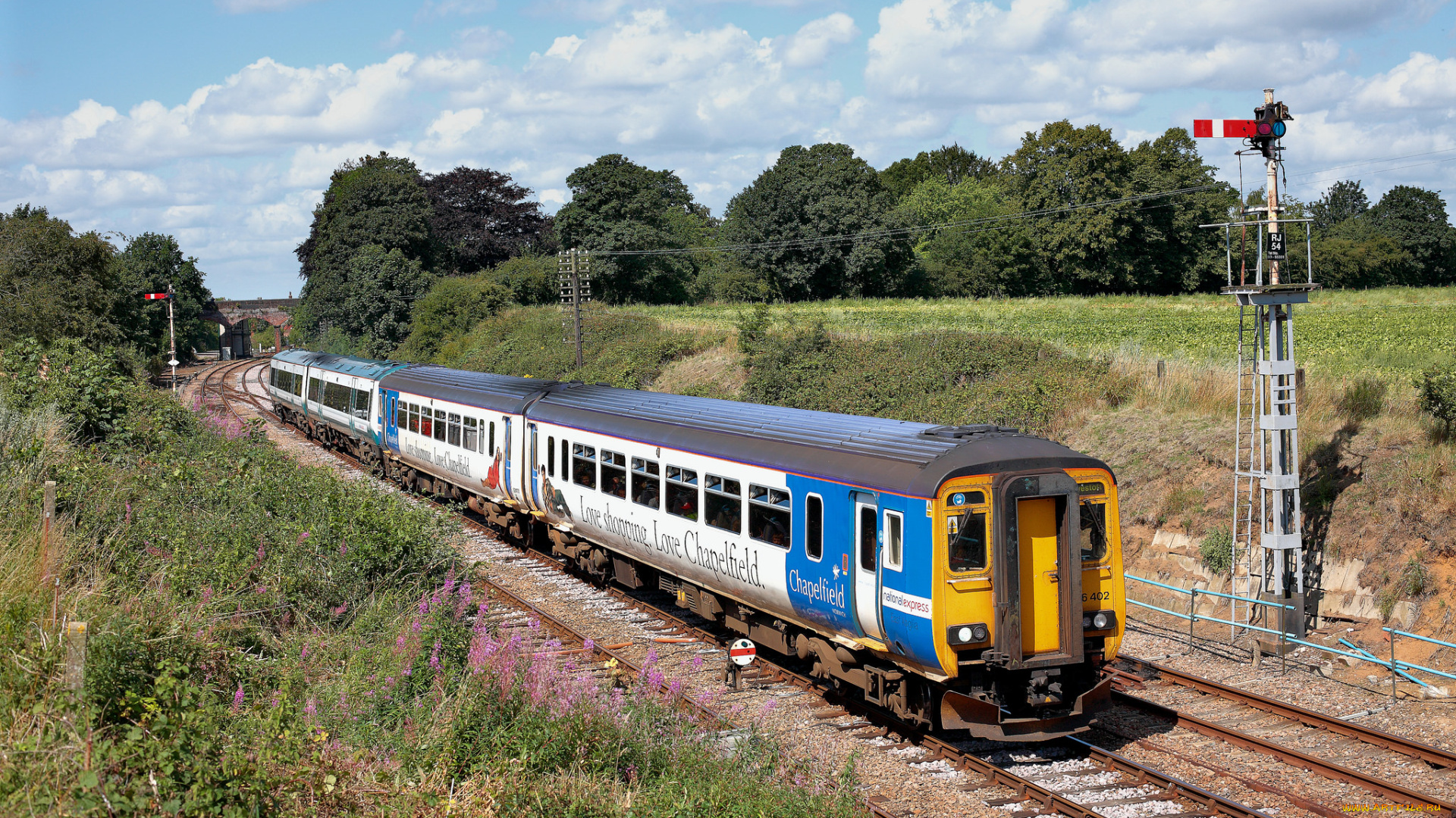 техника, поезда, рельсы, локомотив, состав