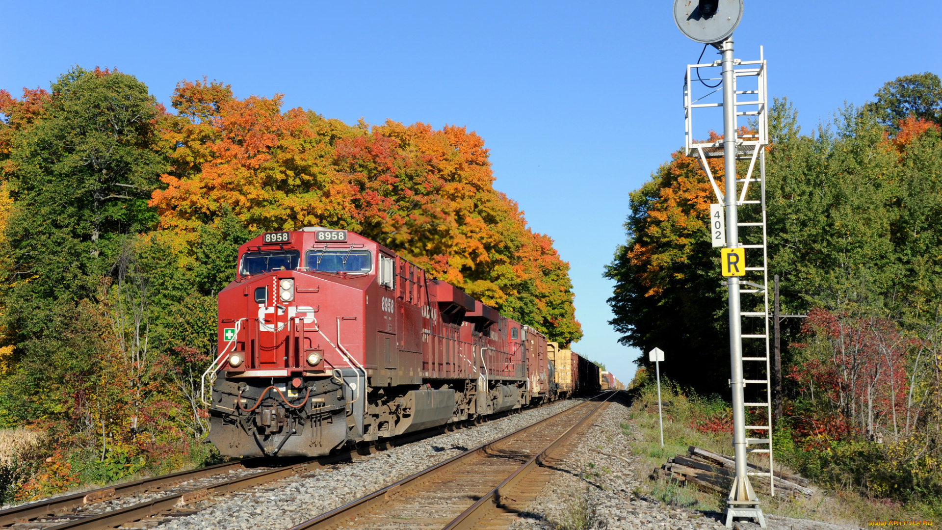 техника, поезда, рельсы, локомотив, состав