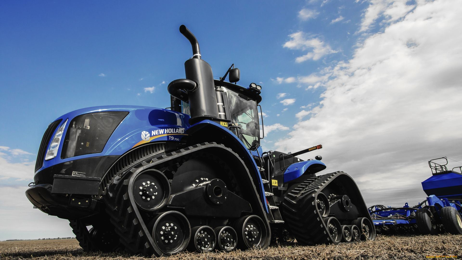 техника, тракторы, на, гусенецах, new, holland