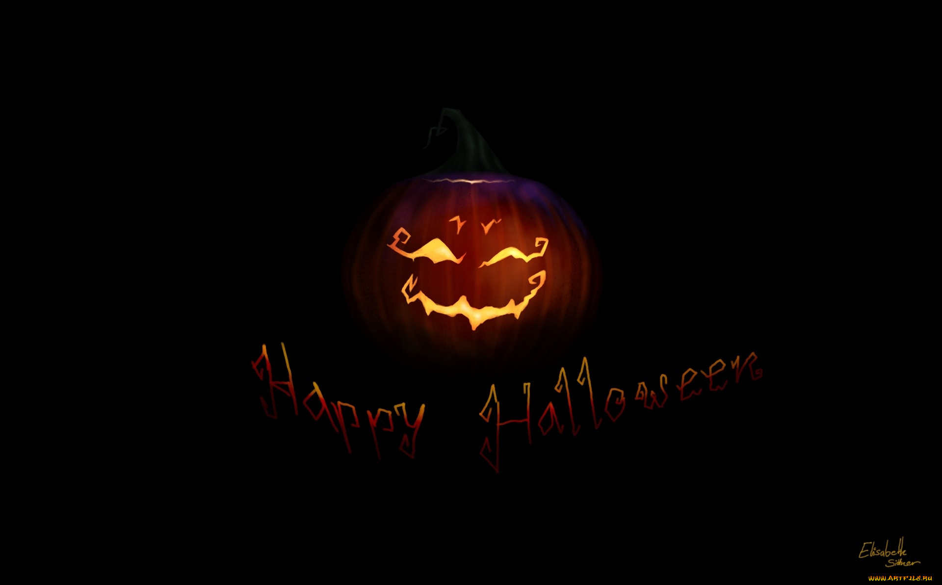праздничные, хэллоуин, надпись, черный, фон, арт, праздник, тыква, halloween