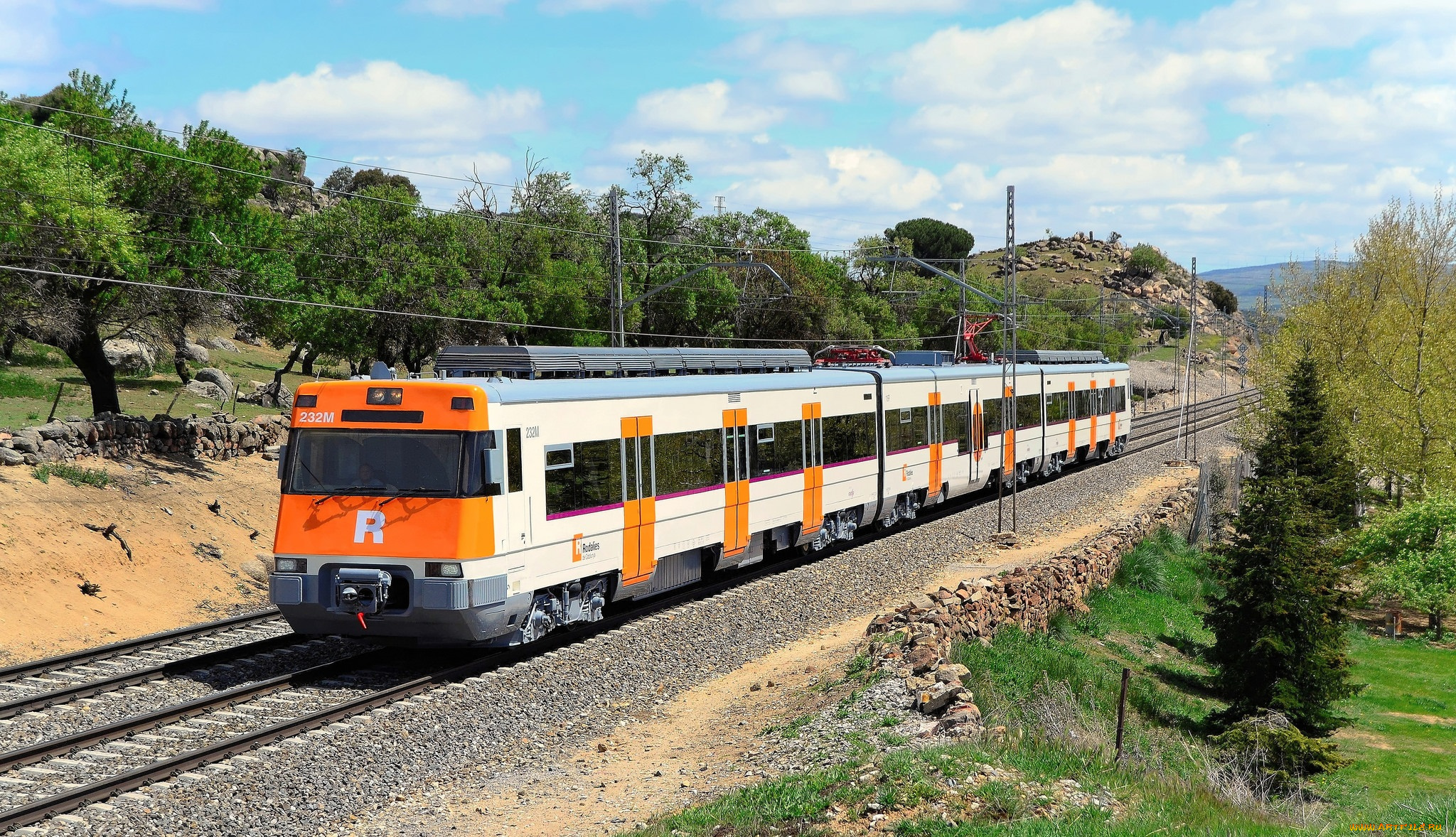 техника, поезда, рельсы, локомотив, состав