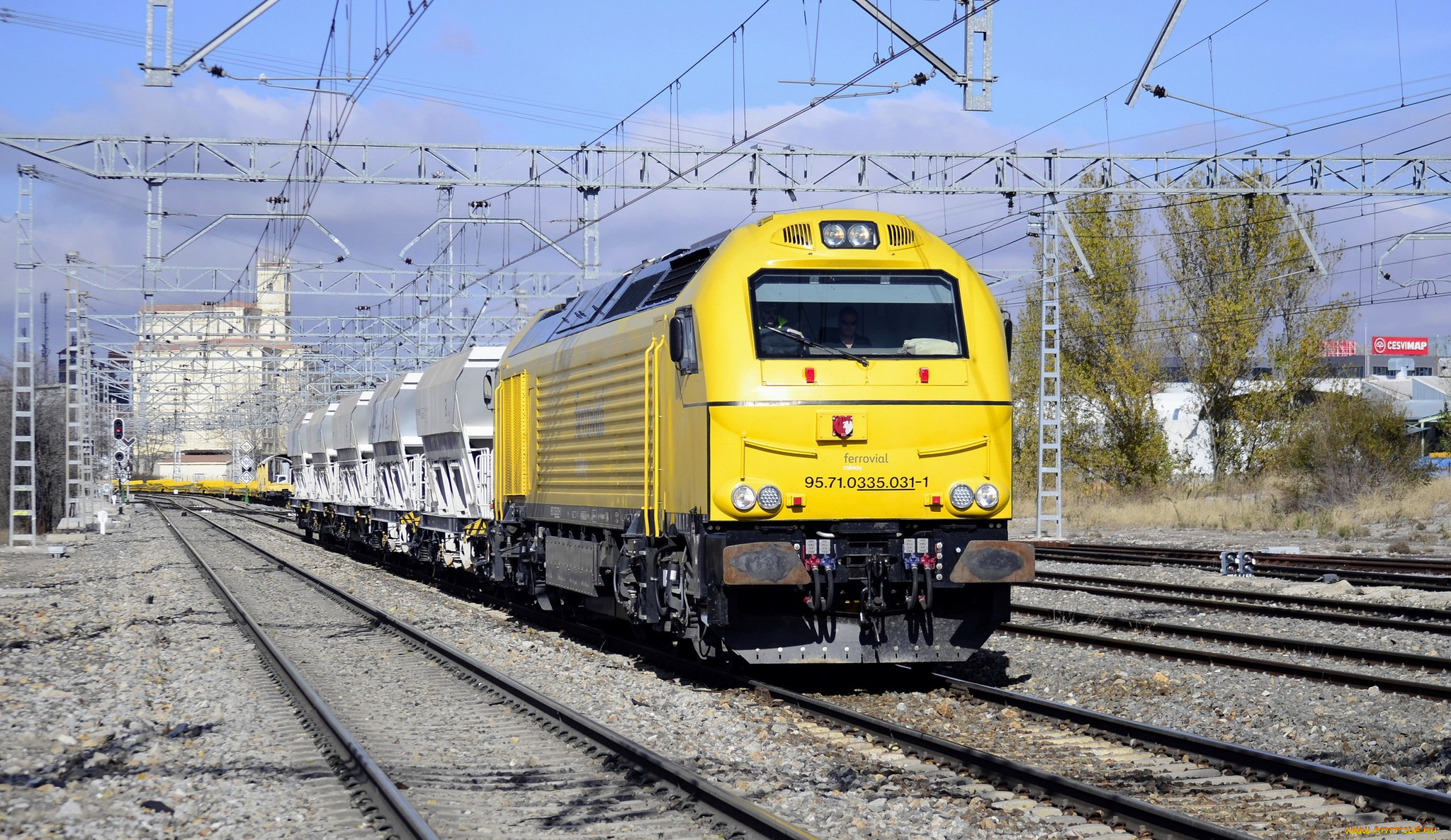 техника, поезда, рельсы, локомотив, состав