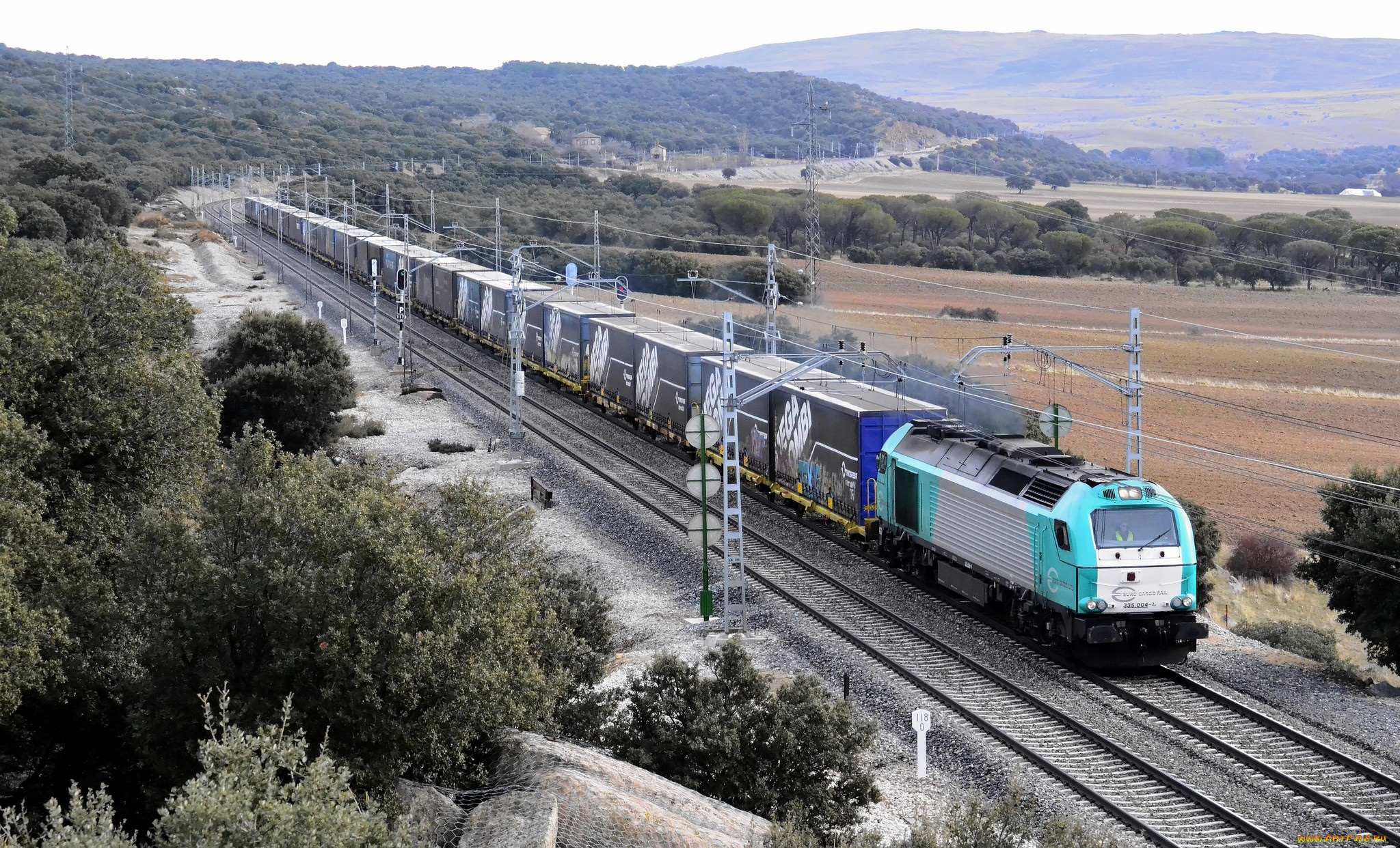 техника, поезда, рельсы, локомотив, состав