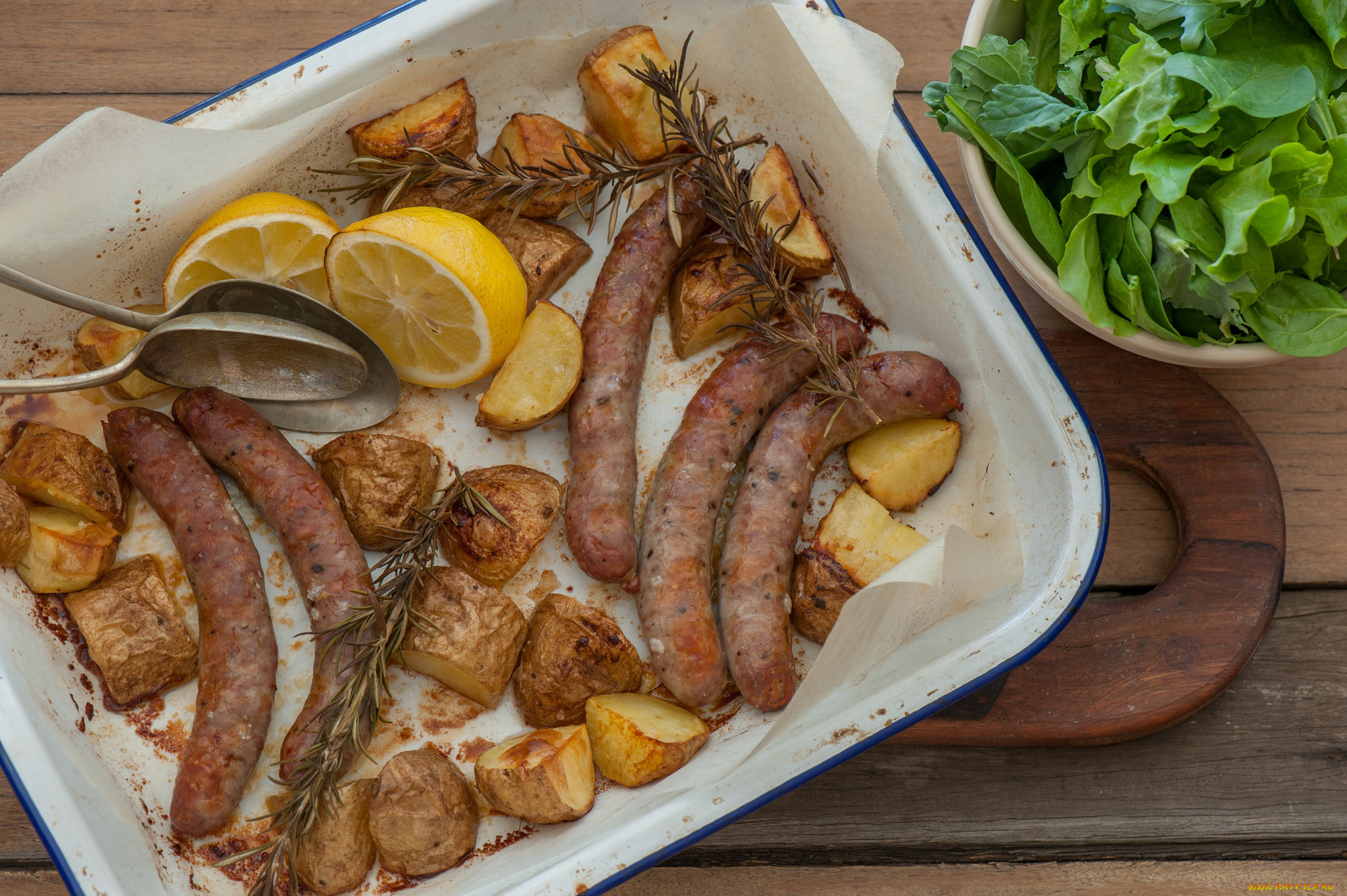 еда, колбасные, изделия, картошка, колбаски