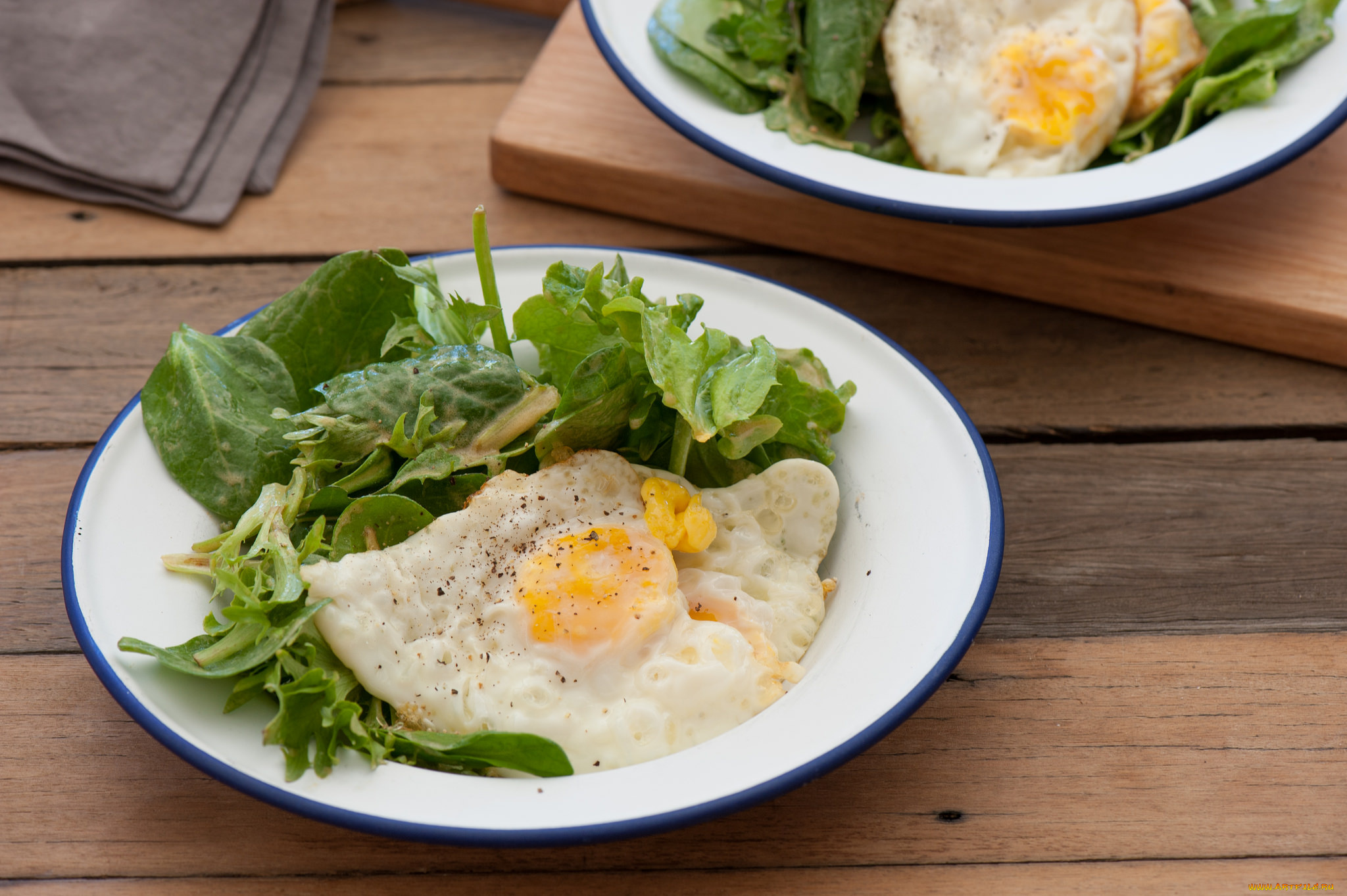 еда, Яичные, блюда, зелень, яичница