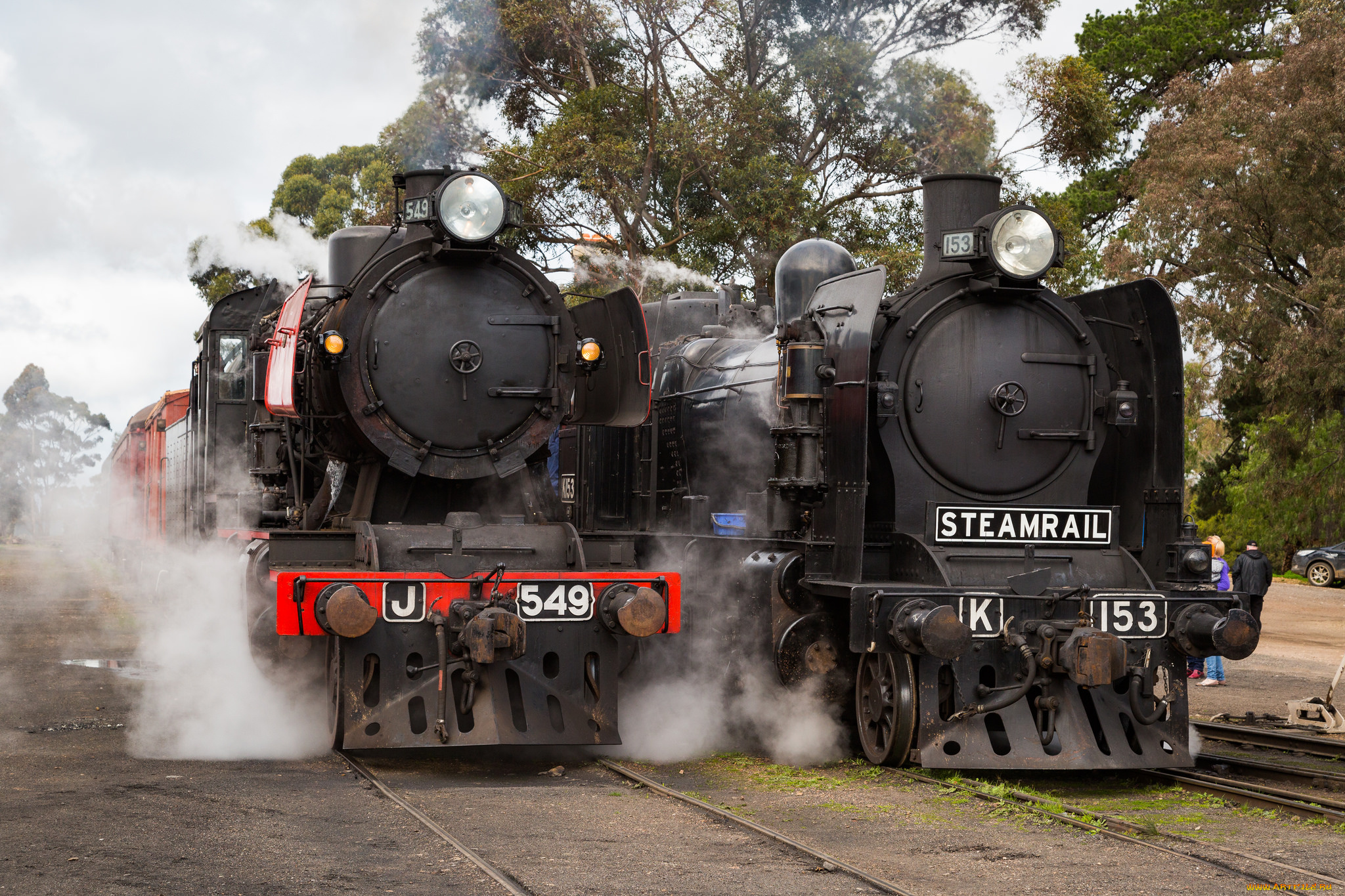 техника, паровозы, состав, локомотив, рельсы