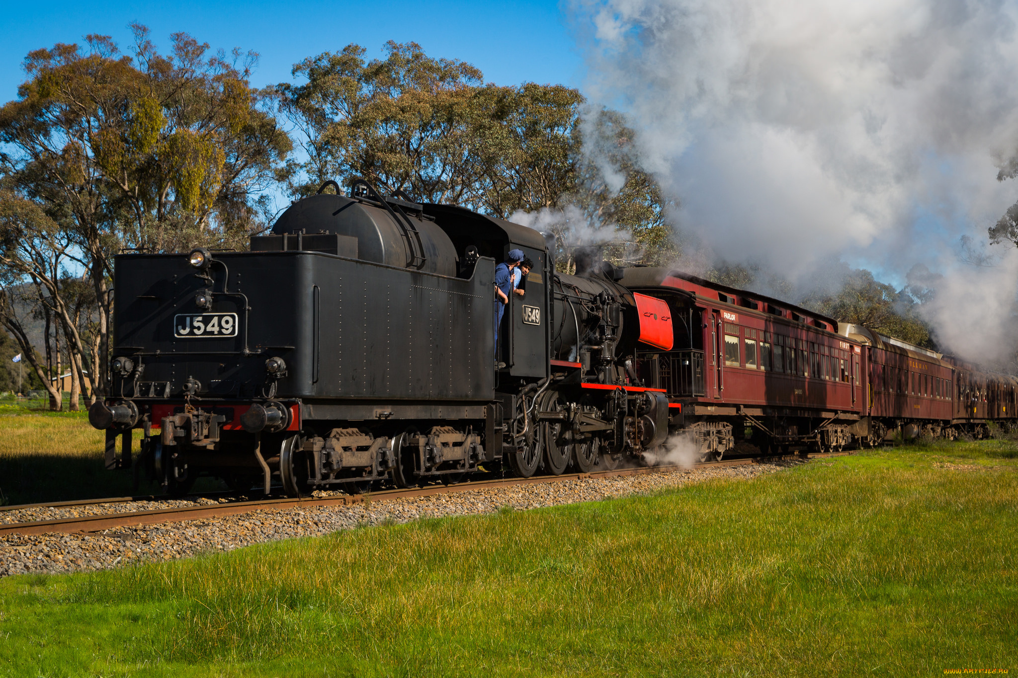 техника, паровозы, состав, локомотив, рельсы